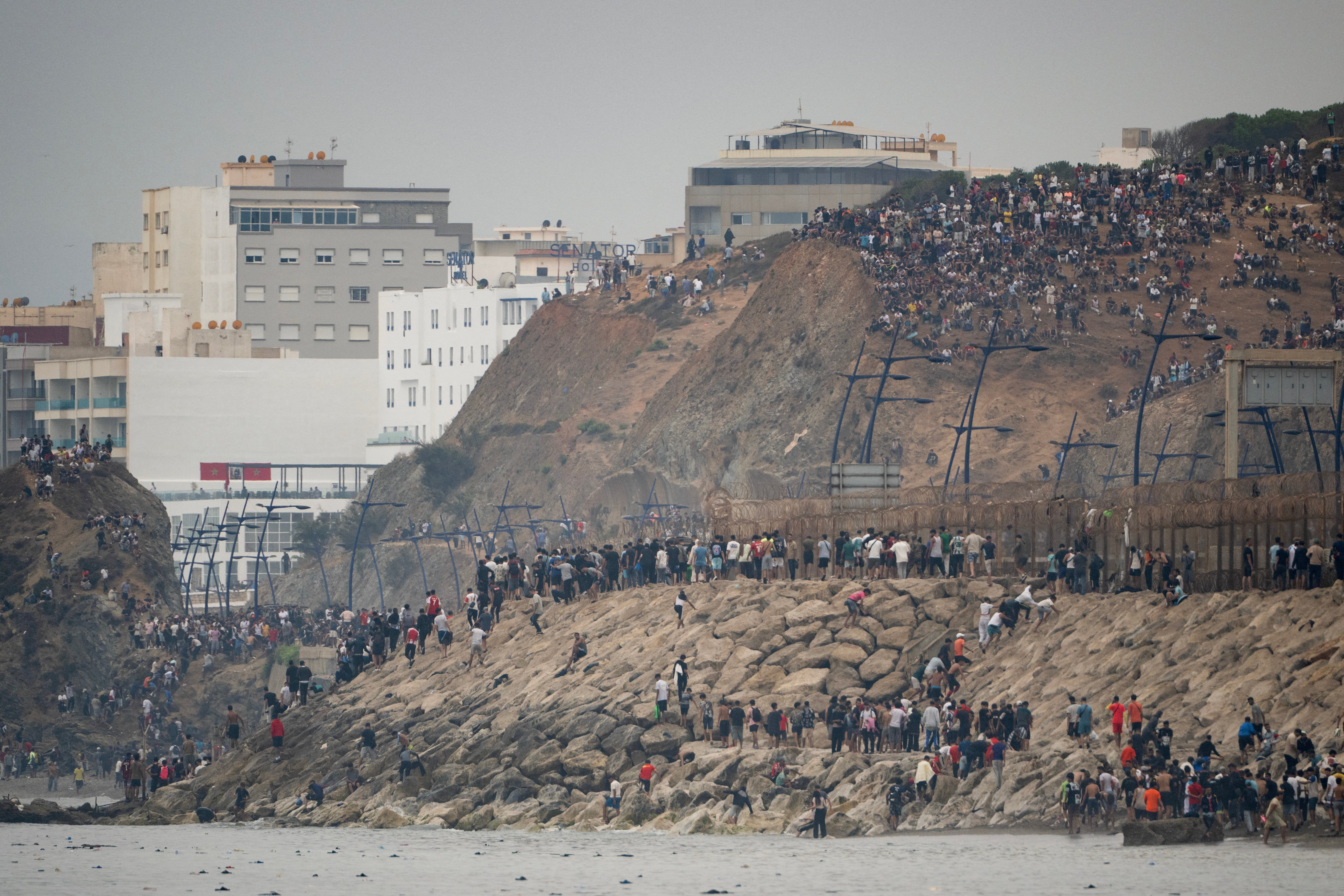 The Spanish government have blamed human traffickers and social media misinformation for the influx
