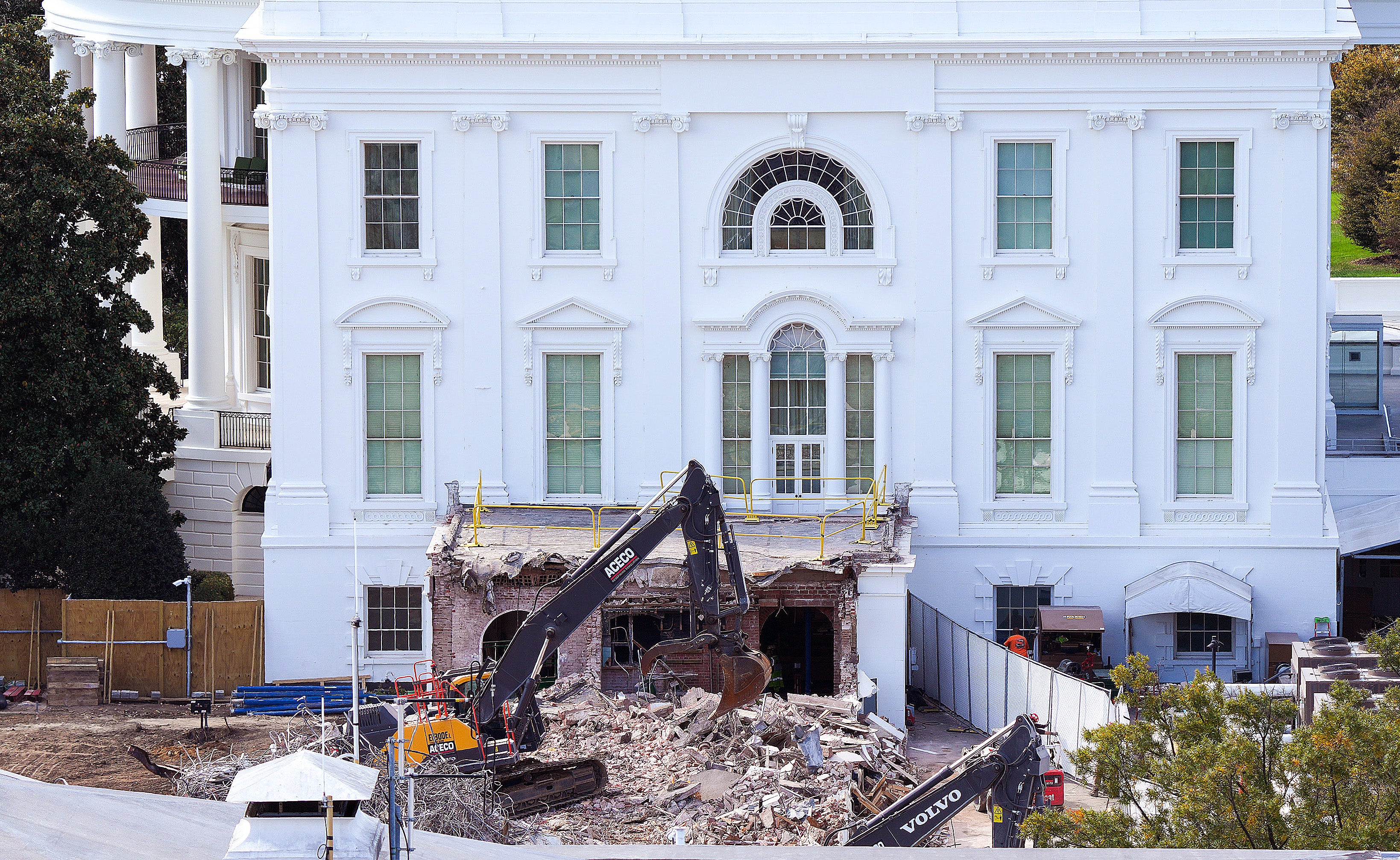 Last year, the president demolished the historic East Wing of the White House to make room for his new ballroom – sparking outrage from Democrats and members of the public