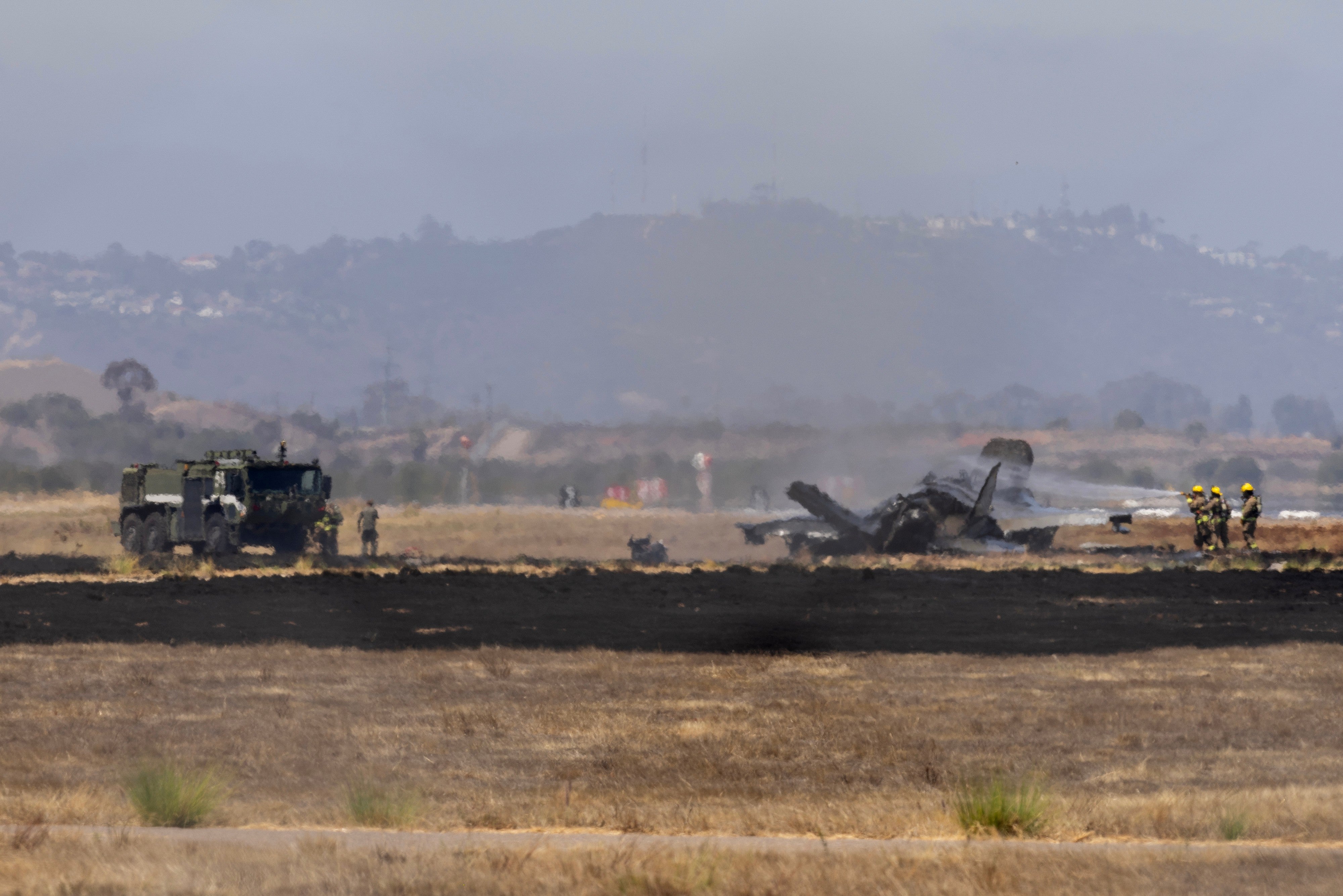 The pitchy collapsed adjacent Marine Corps Air Station Miramar successful San Diego