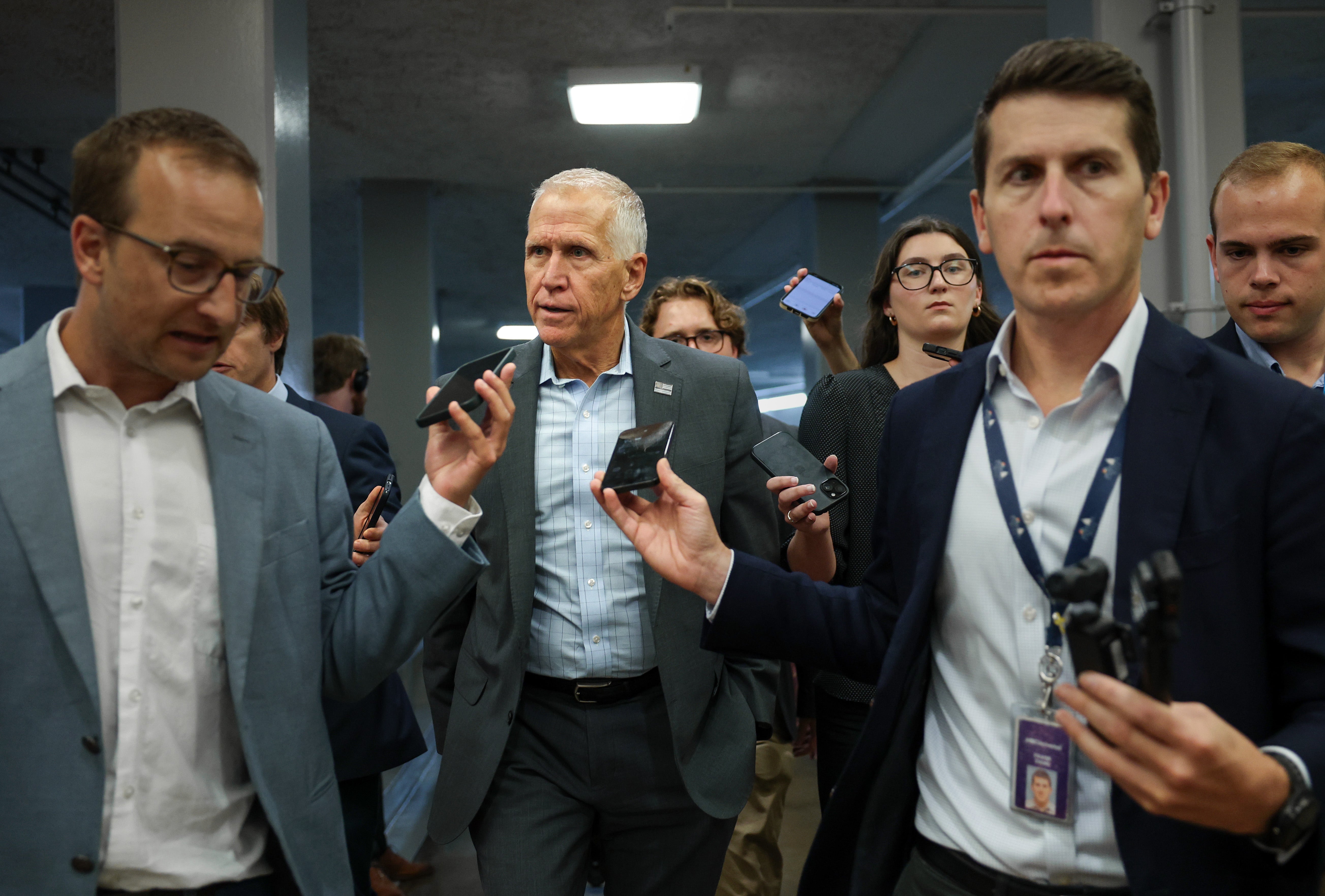 Two Senate Republicans, John Cornyn and Thom Tillis, said they'll ballot against confirming Todd Blanche arsenic lawyer wide unless nan DOJ kills nan anti-weaponization fund.