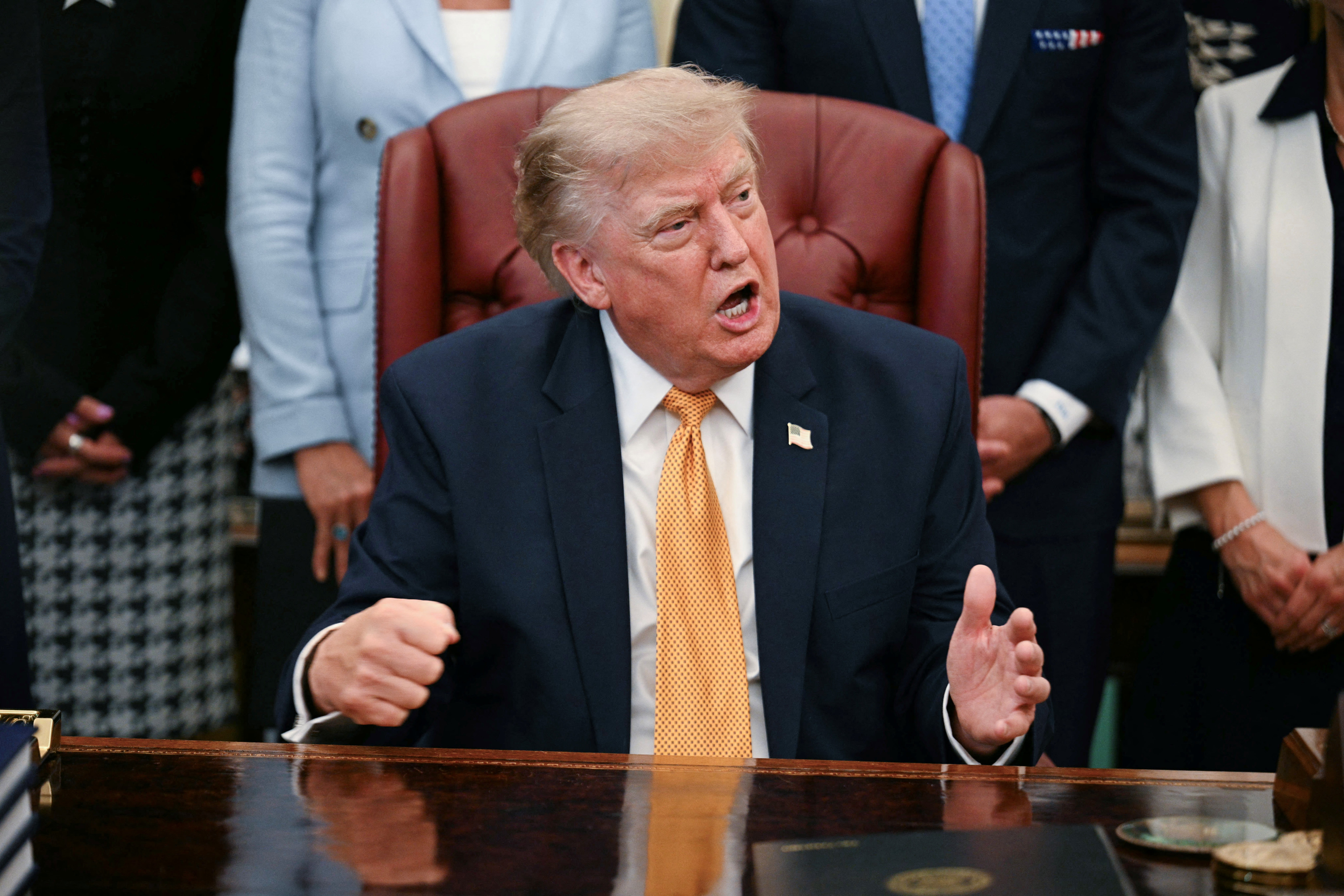 The telephone apparently took spot hours aft President Donald Trump publically considered temporarily withdrawing Blanche’s information to tally nan Department of Justice