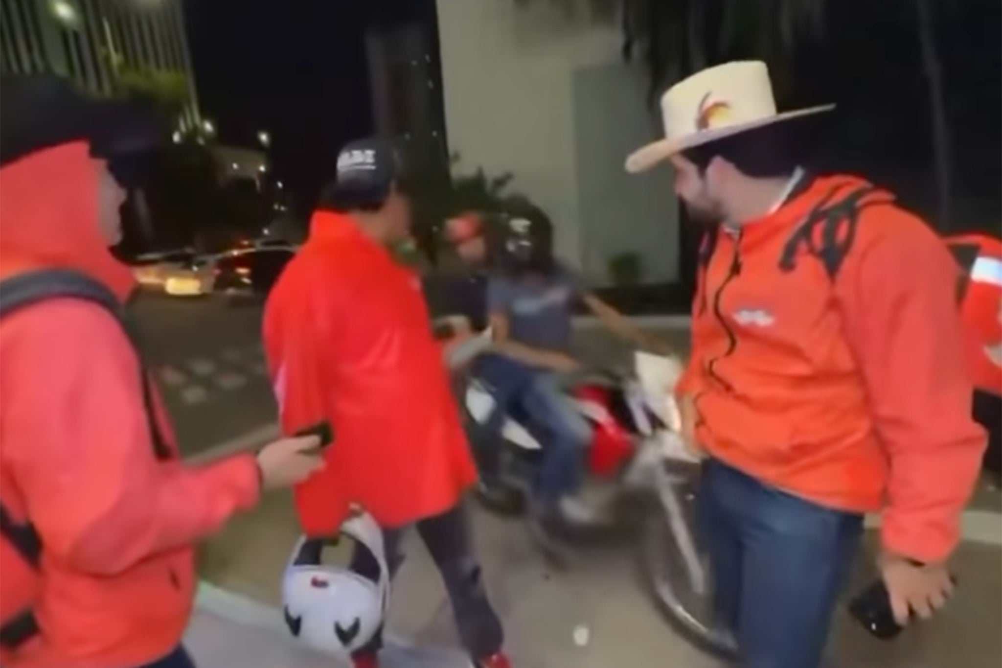 Gastélum (right) was approached by 2 group connected a motorcycle earlier he was shot