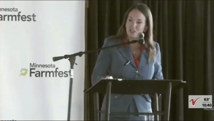 Brooke Rollins has awkward moment as she asks farmers to clap
