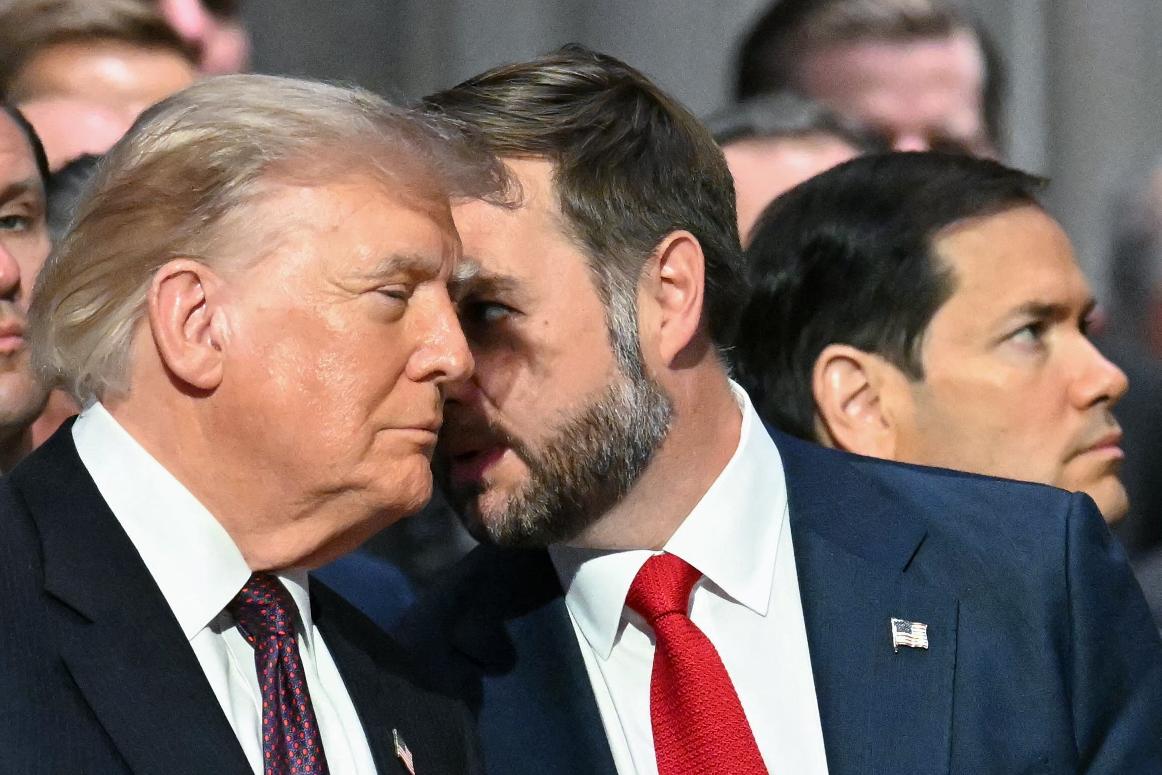 President Donald Trump speaks pinch Vice President JD Vance alongside Secretary of State Marco Rubio during nan ceremonial work for US Senator Lindsey Graham. Trump has reportedly chosen his No. 2 to beryllium nan GOP nominee successful 2028 complete Rubio