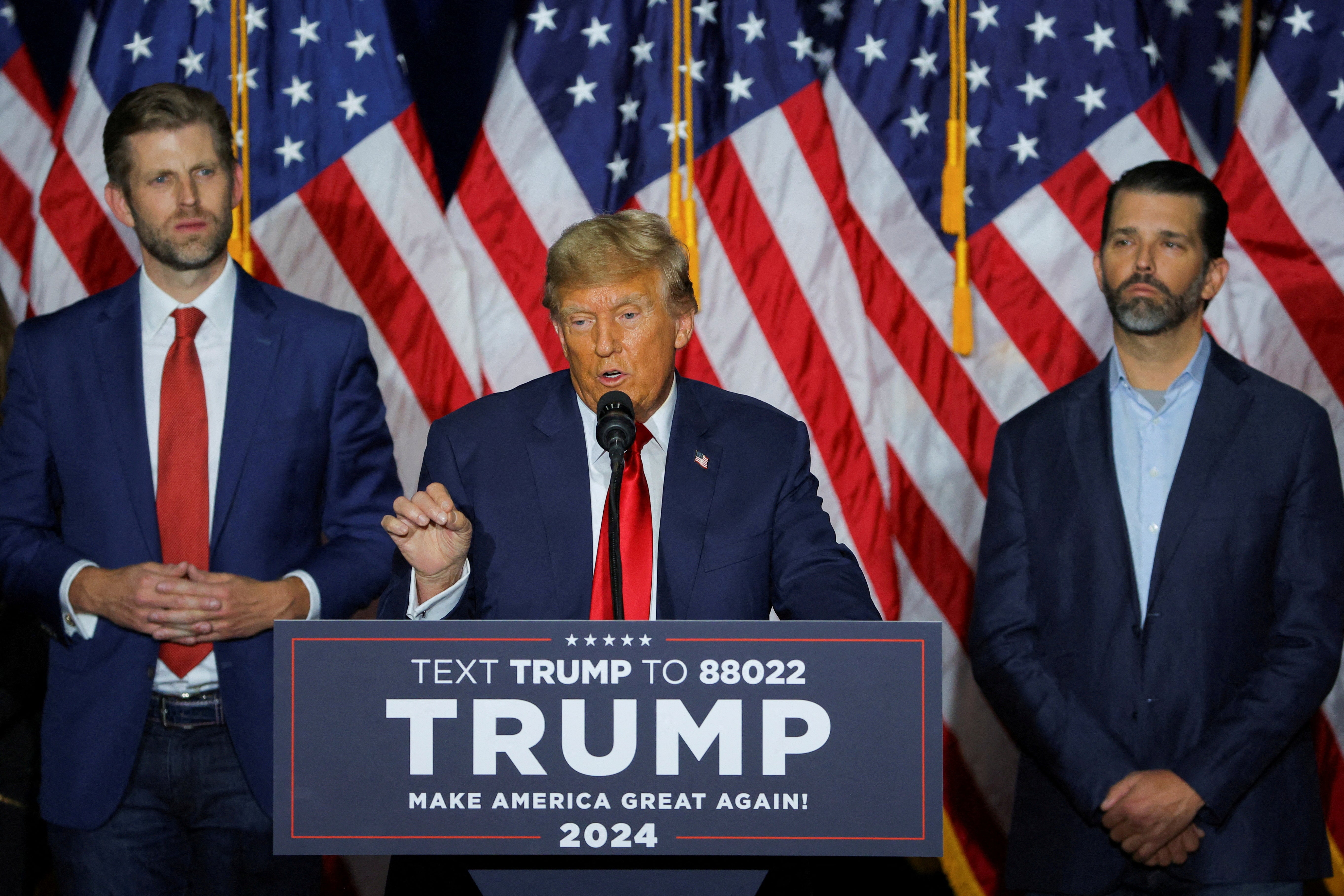 President Trump has repeatedly claimed he does not talk about personal business activities with his sons, Donald Trump Jr and Eric Trump, who oversee his revocable trust