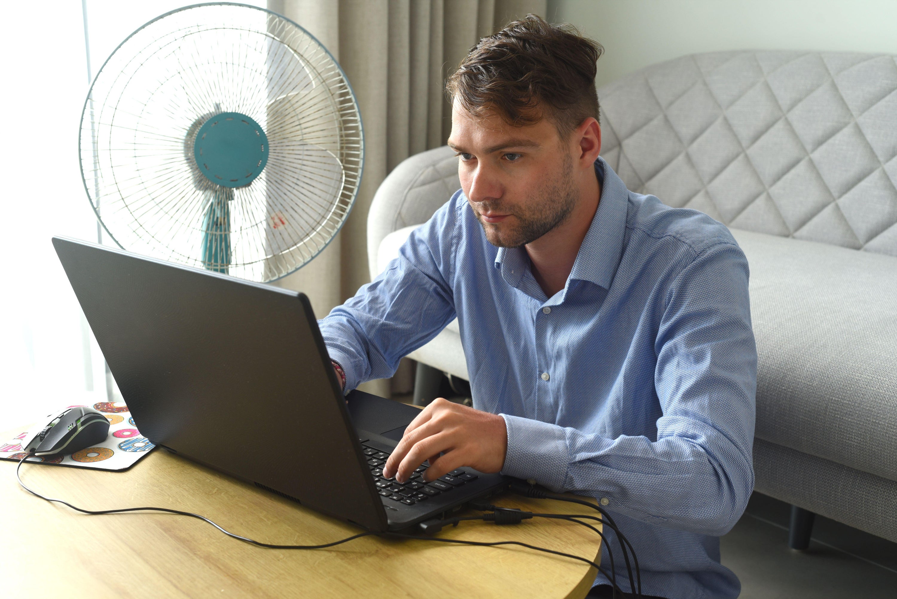 Laptops can overheat when it's hot outside but there are precautions you can take