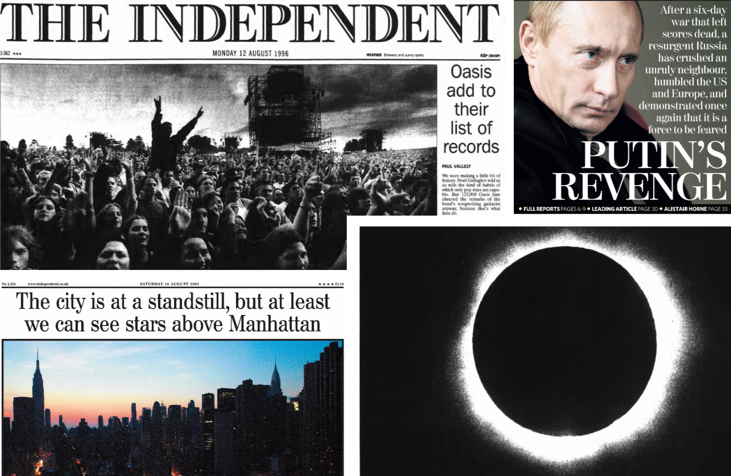 This Week in History: A total eclipse, Britpop and ‘Putin’s revenge’