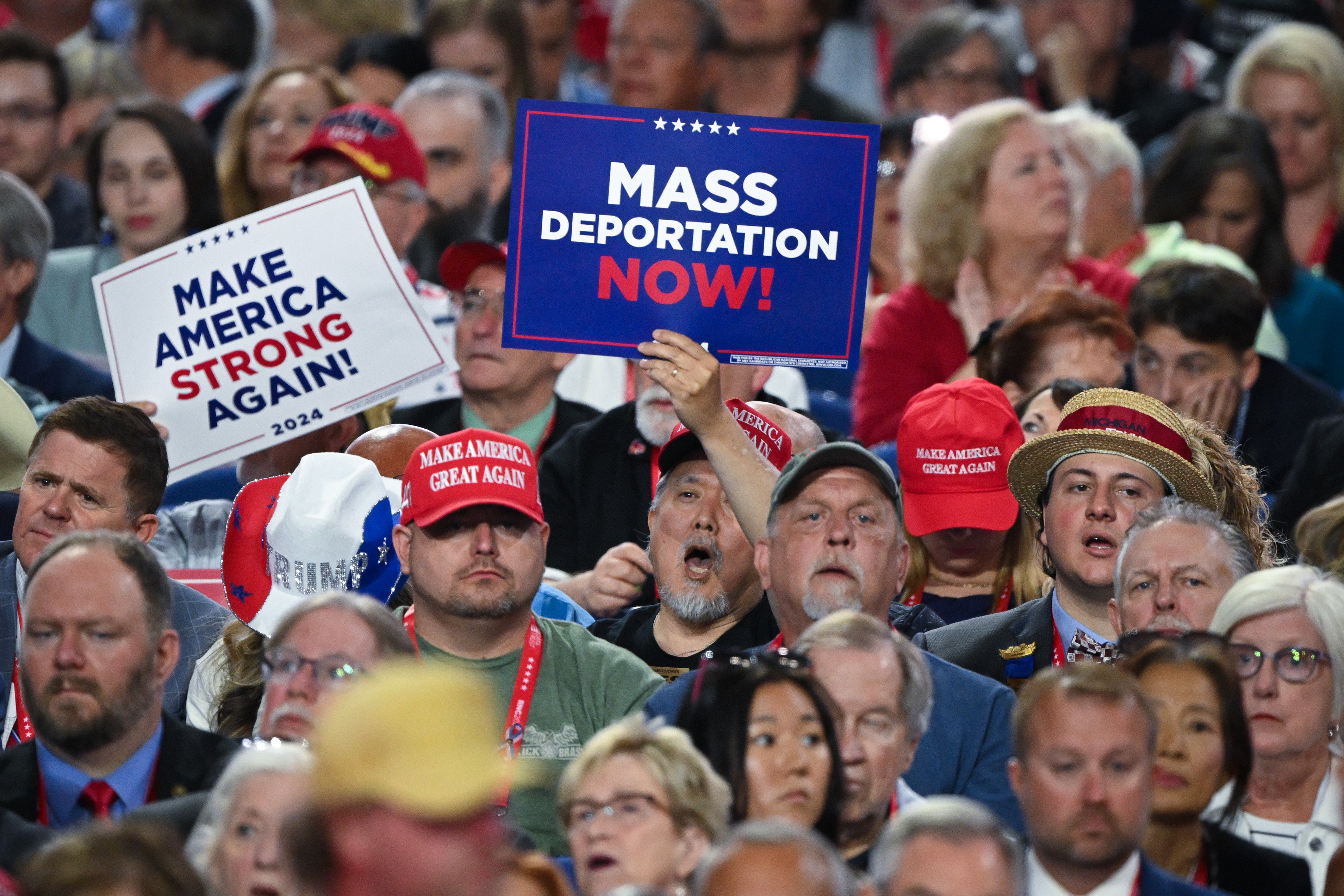 President Donald Trump campaigned for agency connected pledges to restrict migration and transportation retired nan largest wide deportation cognition successful US history