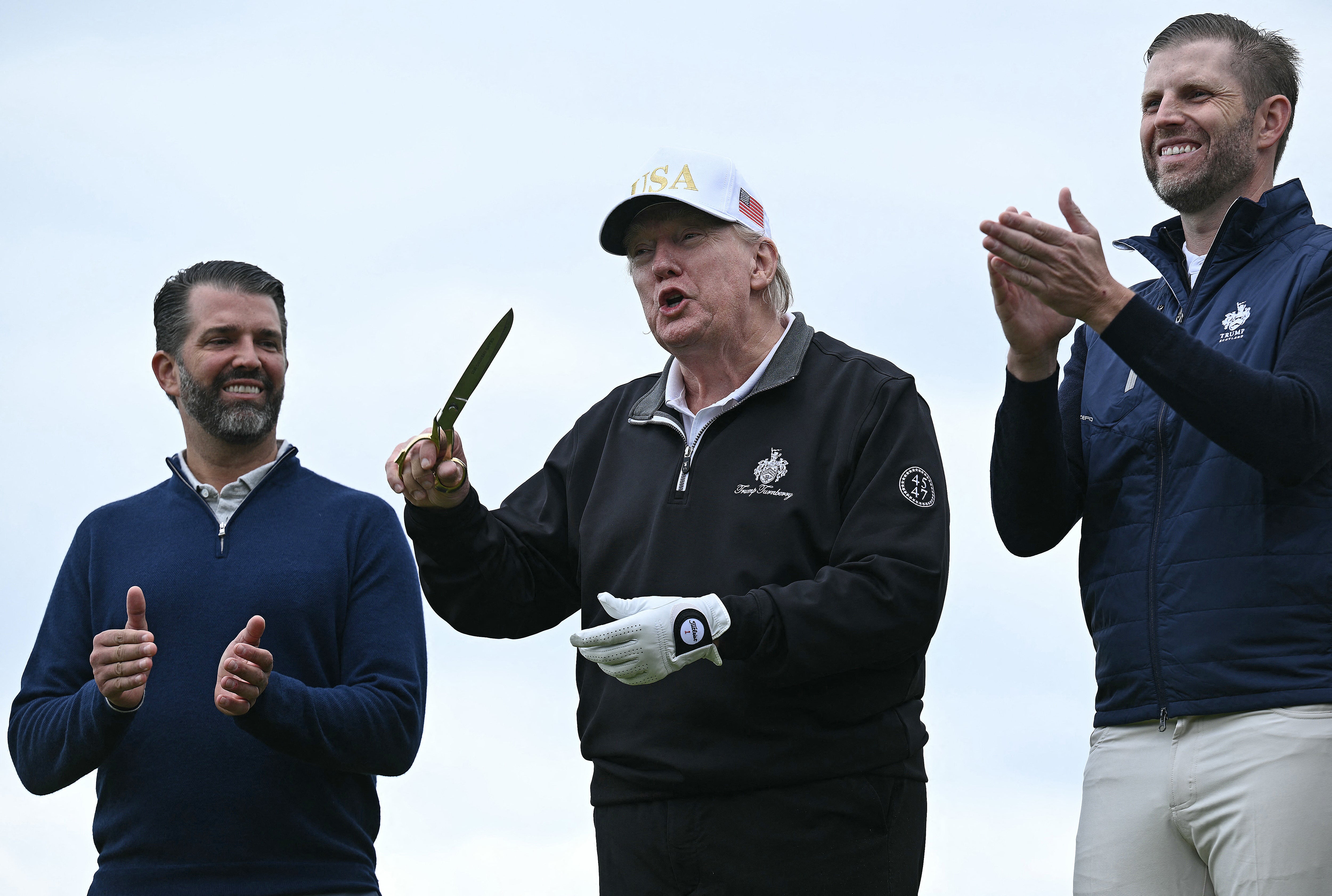 First sons Donald Trump Jr., left, and Eric Trump, right, are moving their father’s institution while he’s president