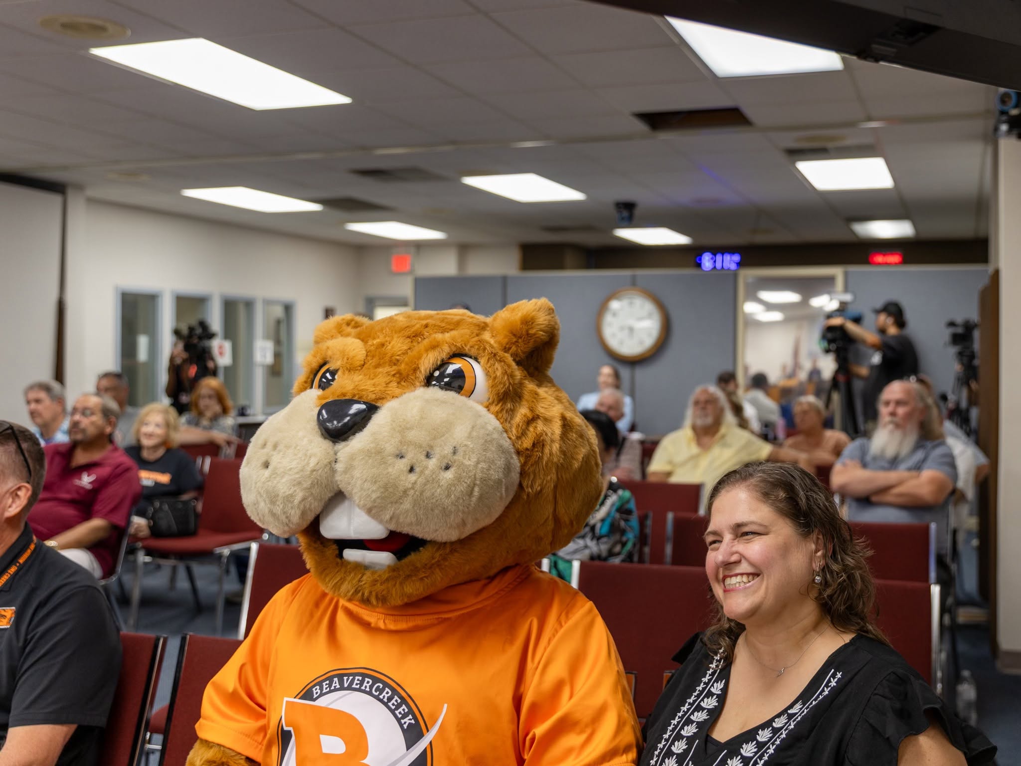 The beaver is nan mascot for Beavercreek City Schools, arsenic good arsenic astir 50 section businesses and organizations successful nan mini Ohio city