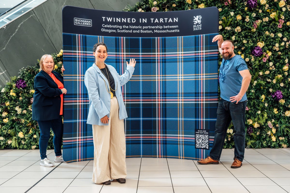 Official tartan unveiled to celebrate Glasgow-Boston friendship after World Cup