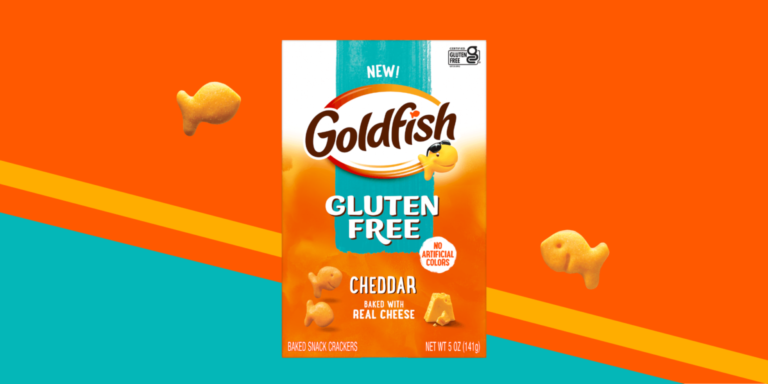 Gluten-free Goldfish crackers will be available nationwide in November, priced $4.99 for a 5-ounce package