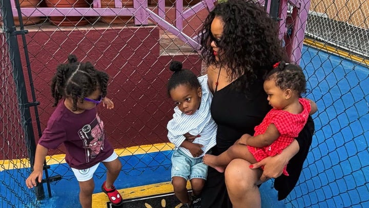 Rihanna shares rare photo of three children at her childhood home in Barbados