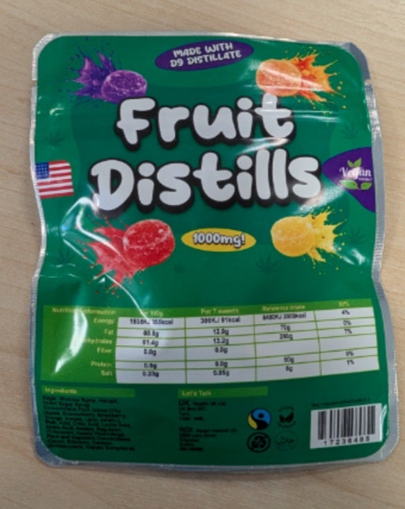 Wiltshire Police seized cannabis-laced gummies which were made to look like Fruit Pastilles earlier this year