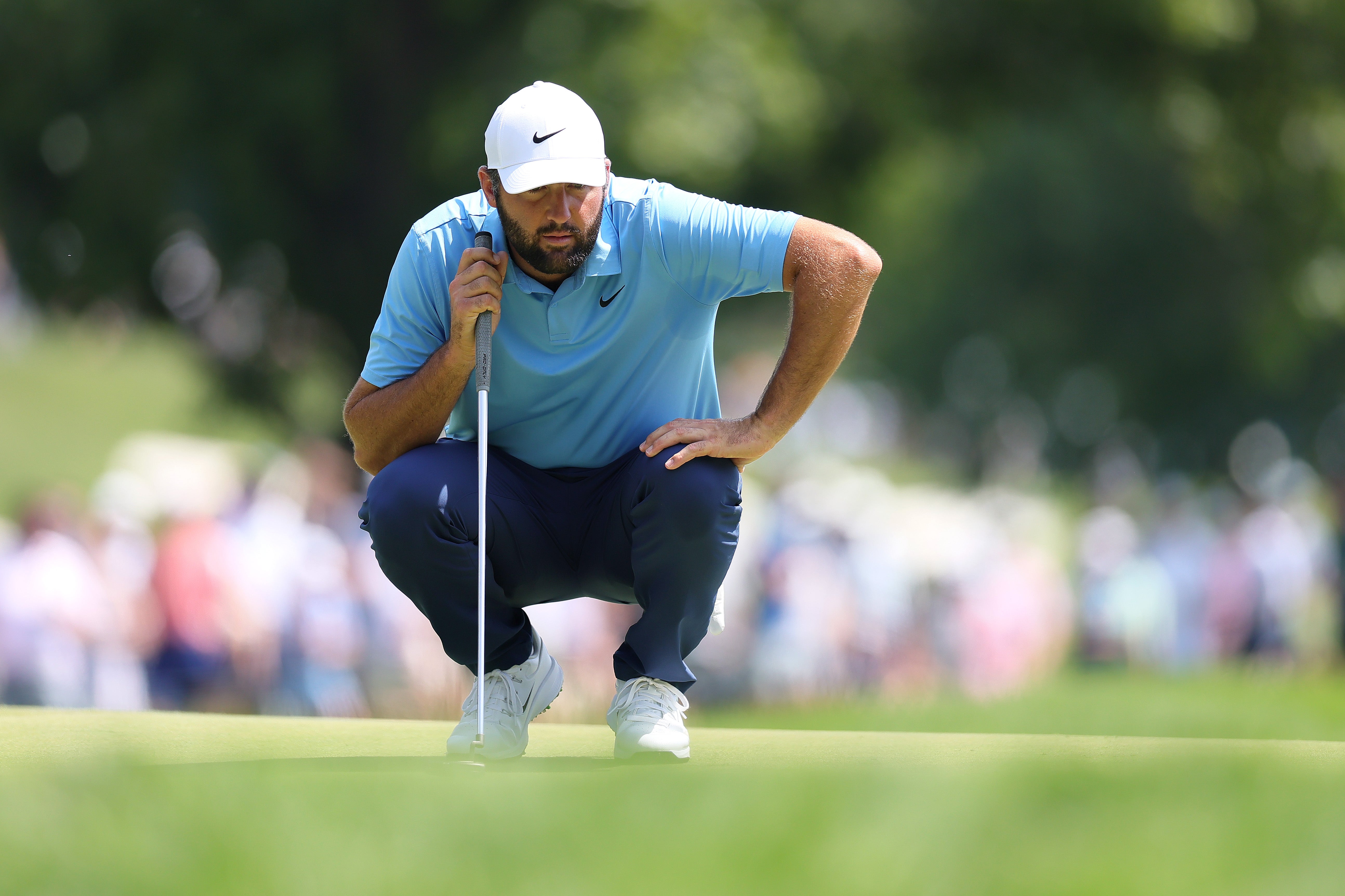 <p>Scheffler struggled with his health at the BMW Championship</p>