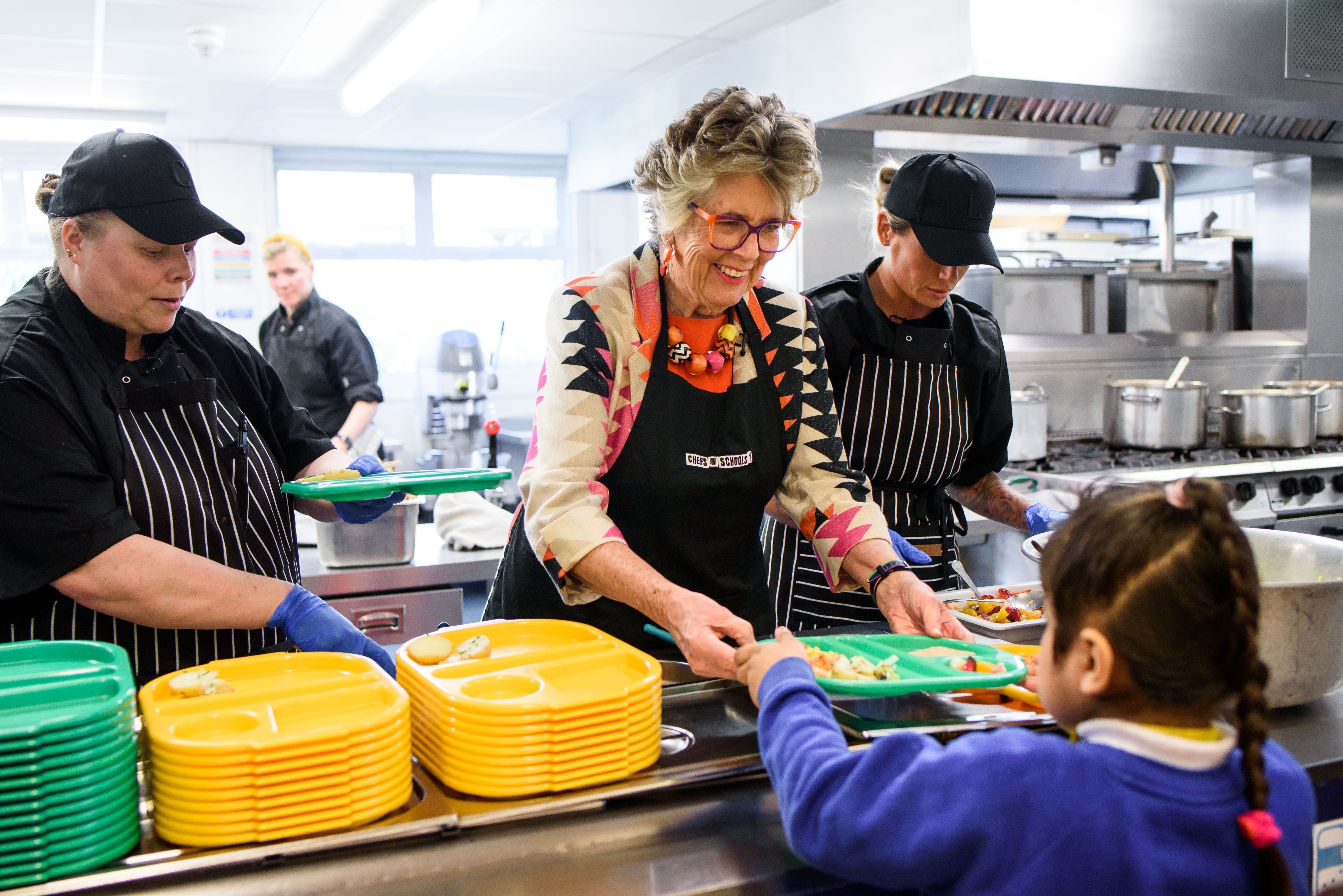 Dame Prue Leith is campaigning to revolutionise school dinners – but her recent comment takes the cake