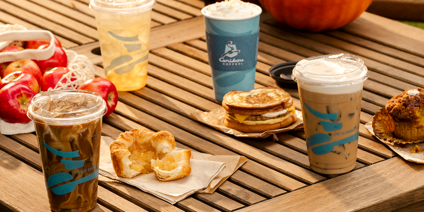 Caribou Coffee is embracing Honeycrisp apple with a lineup of seasonal drinks, from lattes and espresso shakers to energy drinks and coolers