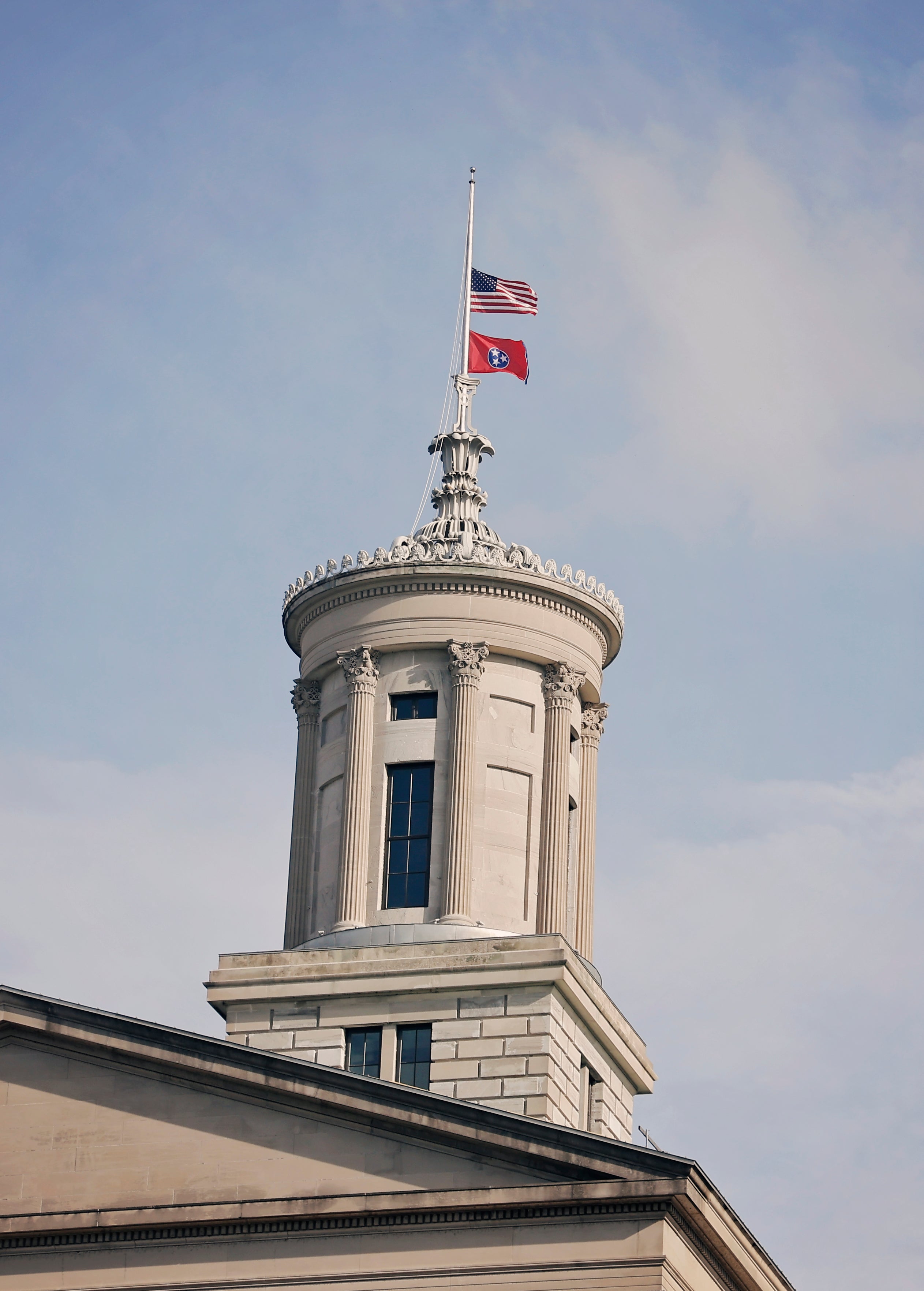 Tennessee's Capitol building had the US flag and Tennessee's State flag lowered to half staff in honor of Dolly Parton