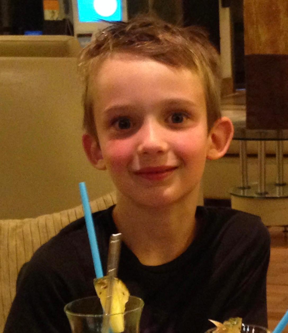 ‘Chirpy and quick to laugh’: Sarah’s son as a young boy – he began struggling with self-conscious feelings in his teens