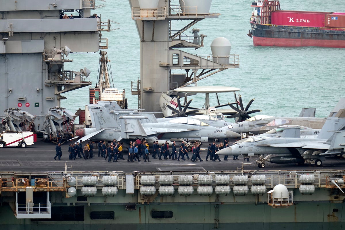 Sailors on USS Abraham Lincoln describe ‘the worst deployment that they have ever experienced' as they dock in Thailand