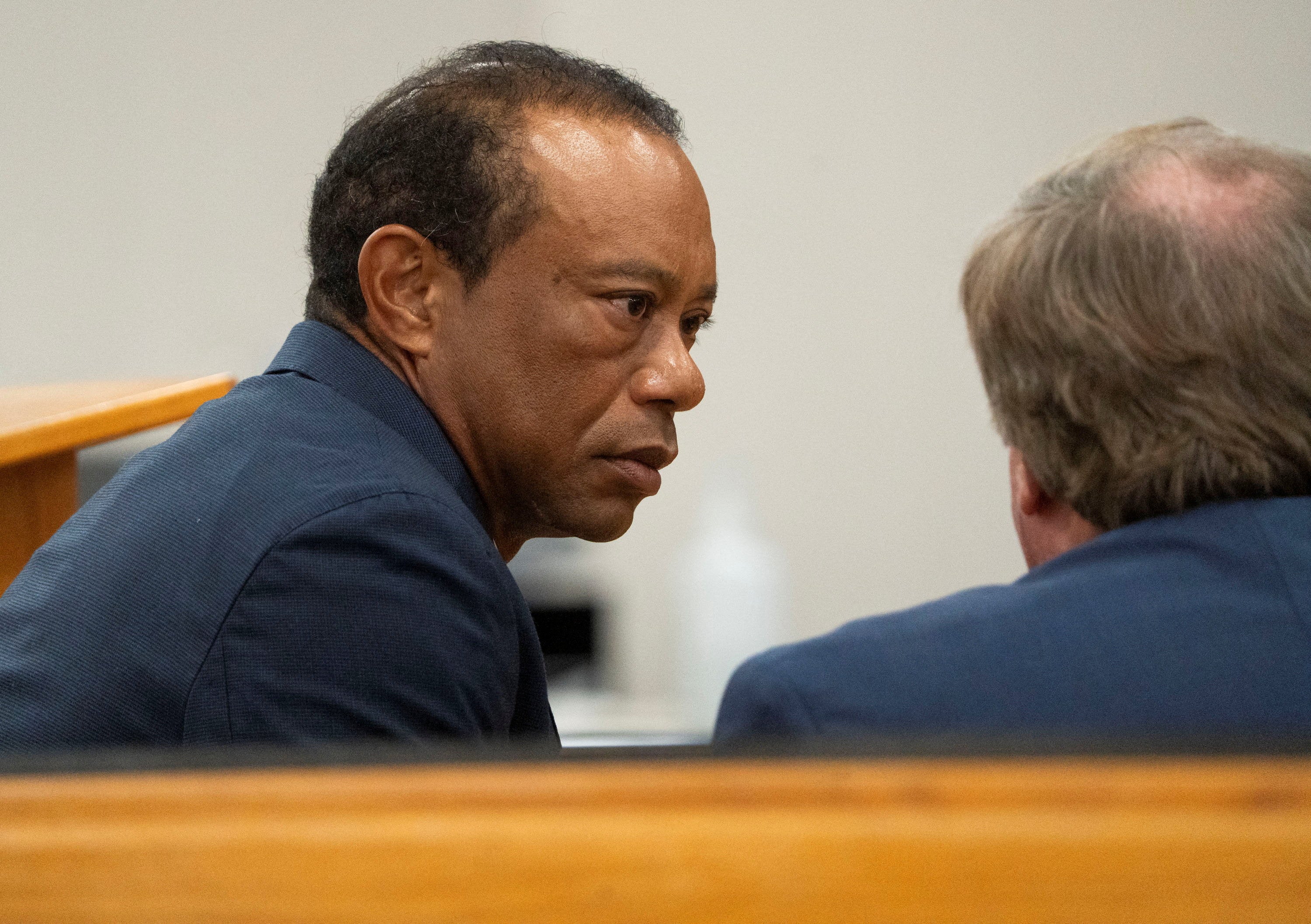 Woods appeared in court on Wednesday