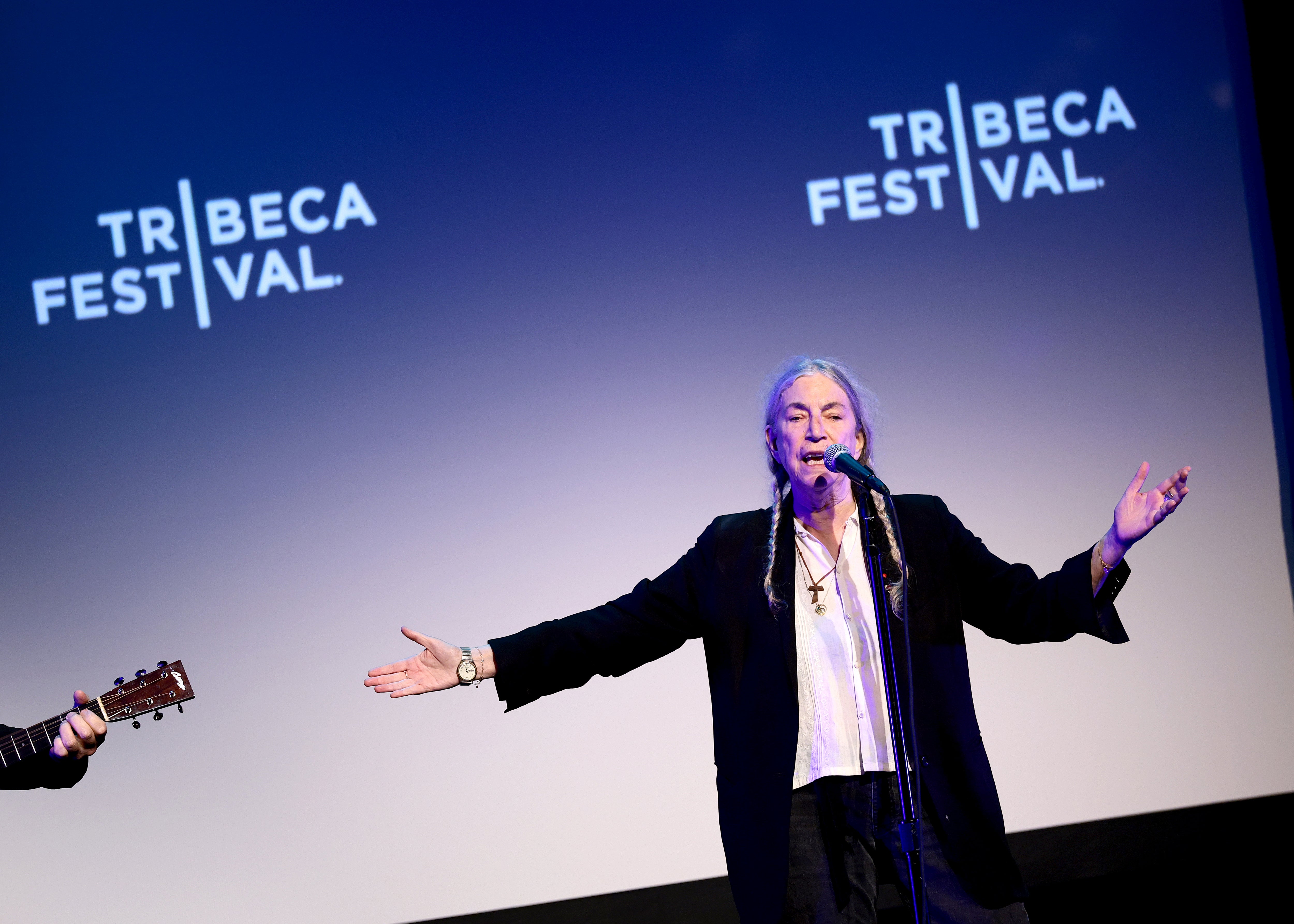 Patti Smith played a concert at the cathedral last year