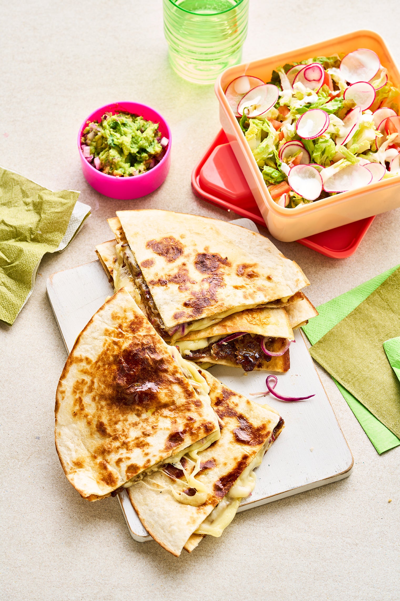 A smash burger meets a quesadilla in one of Wicks’ most crowd-pleasing family recipes