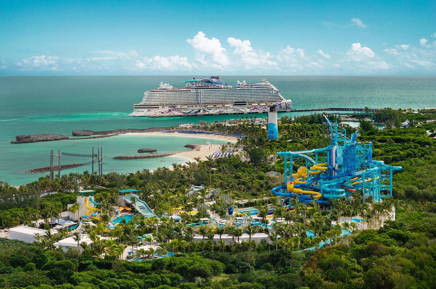 Great Tides Waterpark is the latest new feature on Great Stirrup Cay