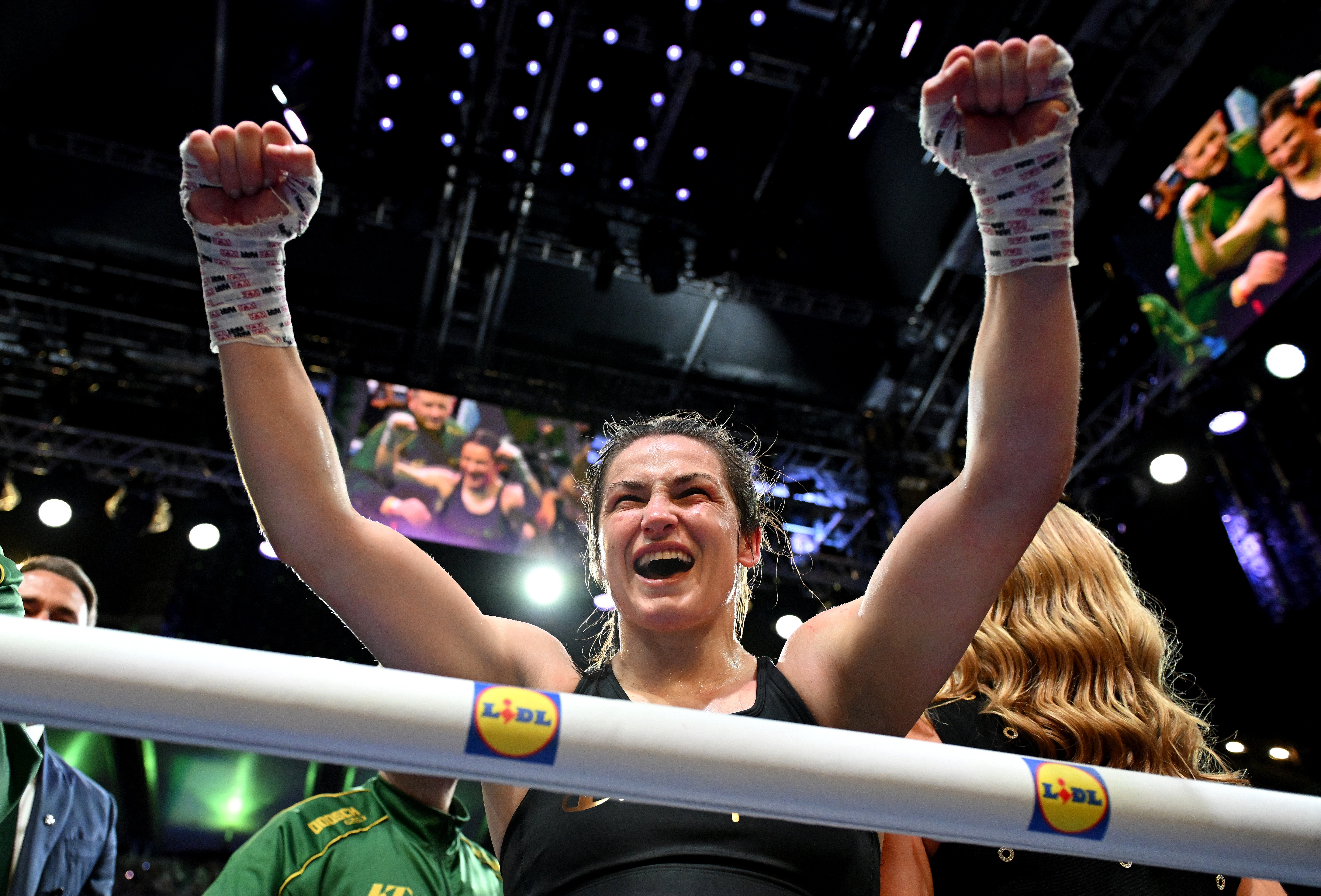 Katie Taylor becomes three-time undisputed champion with win against Pili