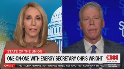 Energy Secretary Chris Wright declined to say when he thought gas prices would begin to drop on Sunday (CNN - State of the Union)