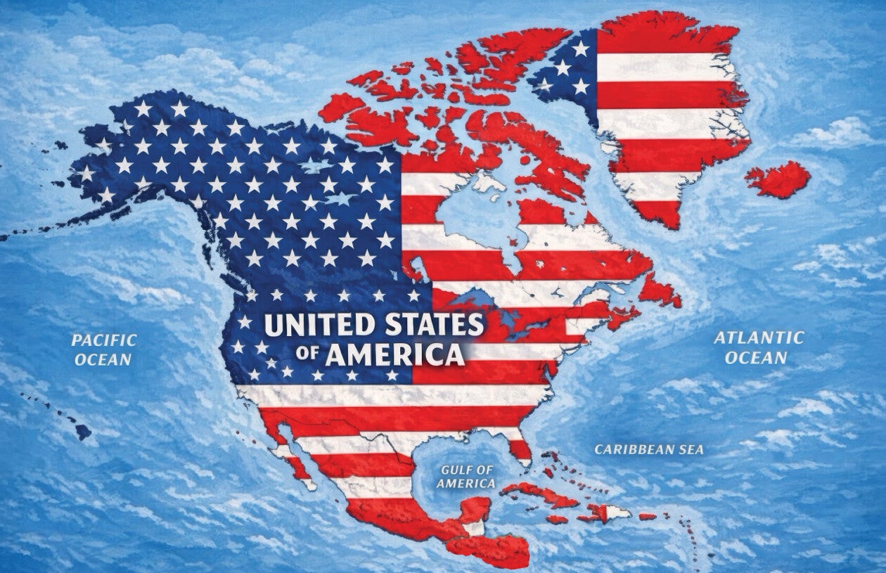 Trump fuels feuds with post showing American flag map over all of North America