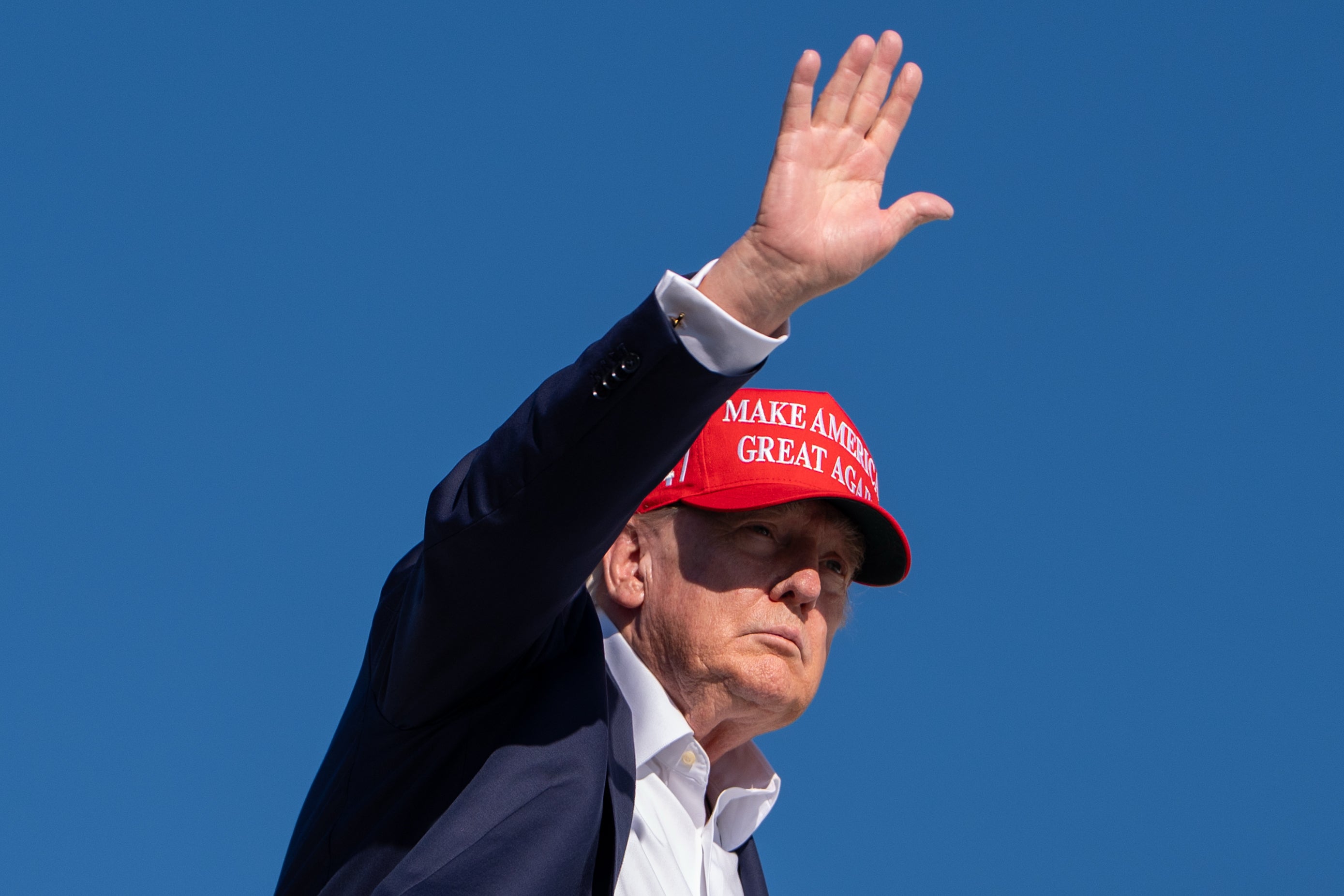 One of the captions in the three-minute film, published on his Truth Social platform during the Labour Day public holiday in the US, said it was ‘the side of Trump the media doesn’t show you’