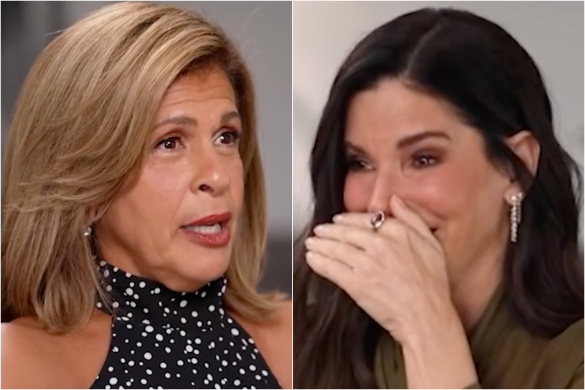 <p>Hoda Kotb has credited Sandra Bullock for ‘changing the course of my life’ by inspiring her to adopt two girls</p>