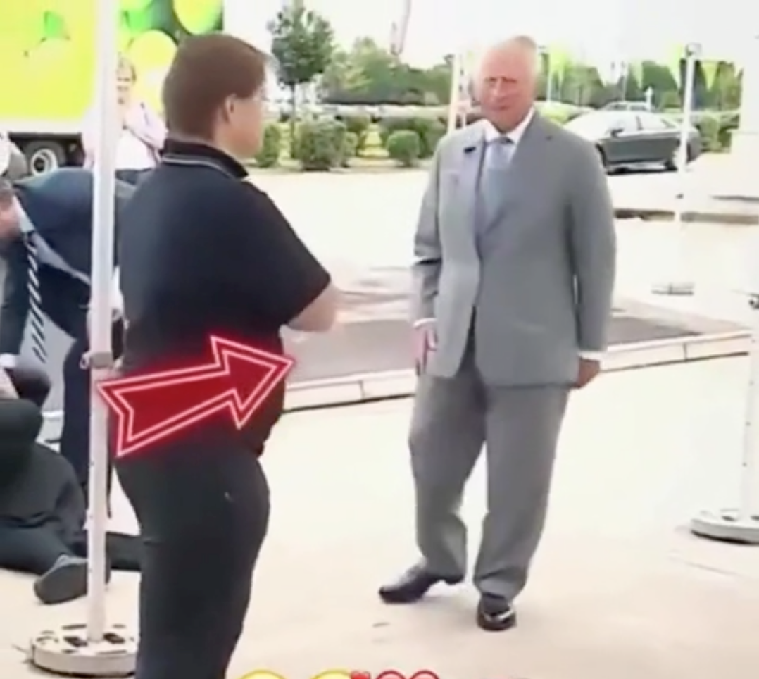 The shortened clip used by Donald Trump shows King Charles appearing to throw up his hands in helplessness, before swiftly turning to walk away from the collapsed man. However, the full footage and unedited showed Charles putting out his arm to try and catch the supermarket worker