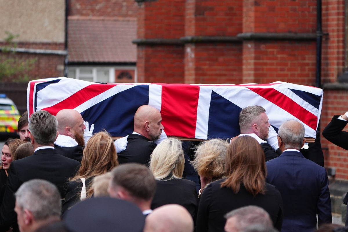 Hero's funeral for PC Matthew Blades who was killed in A66 crash