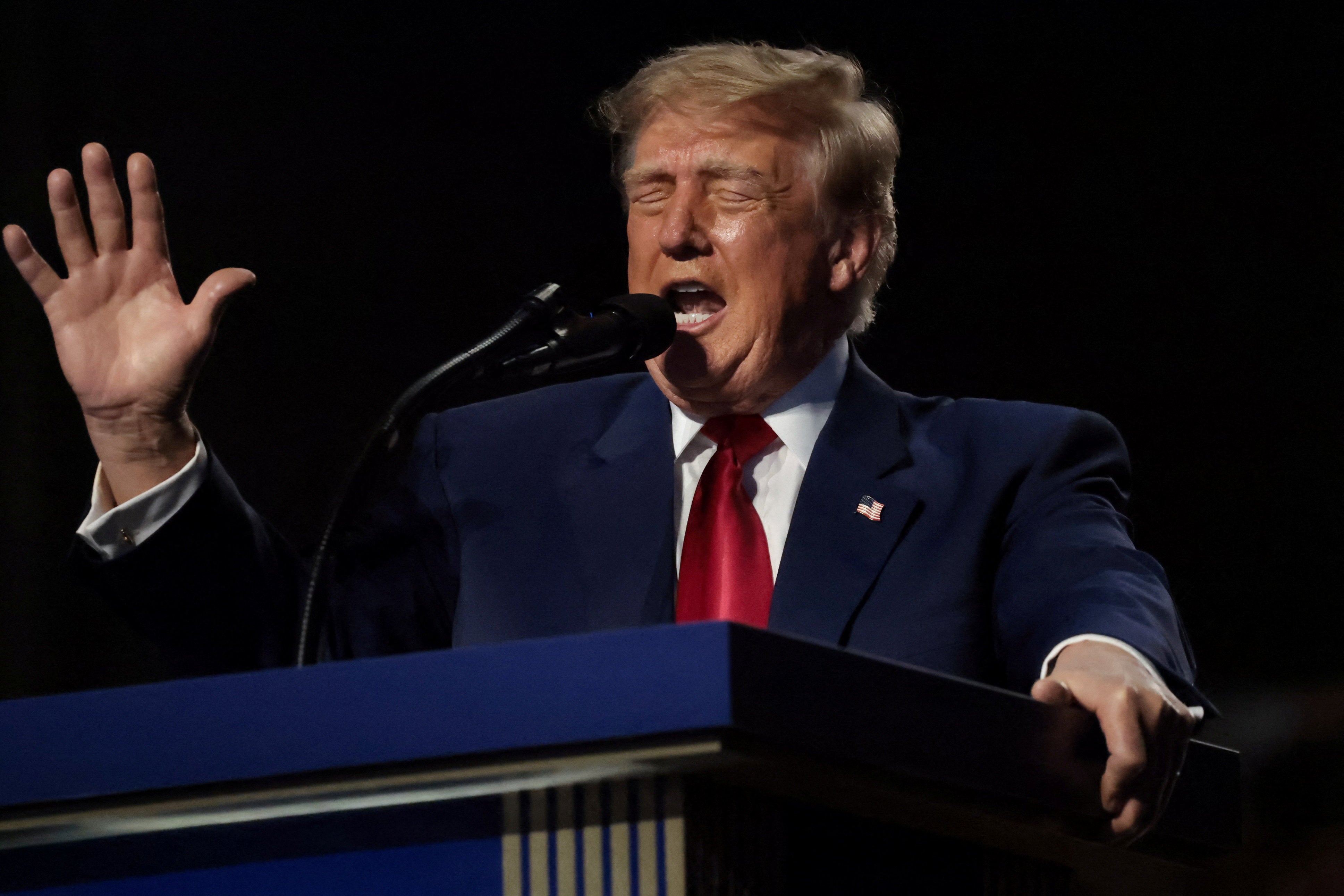 Trump's $5,000 dividend pledge compared to dystopian comedy