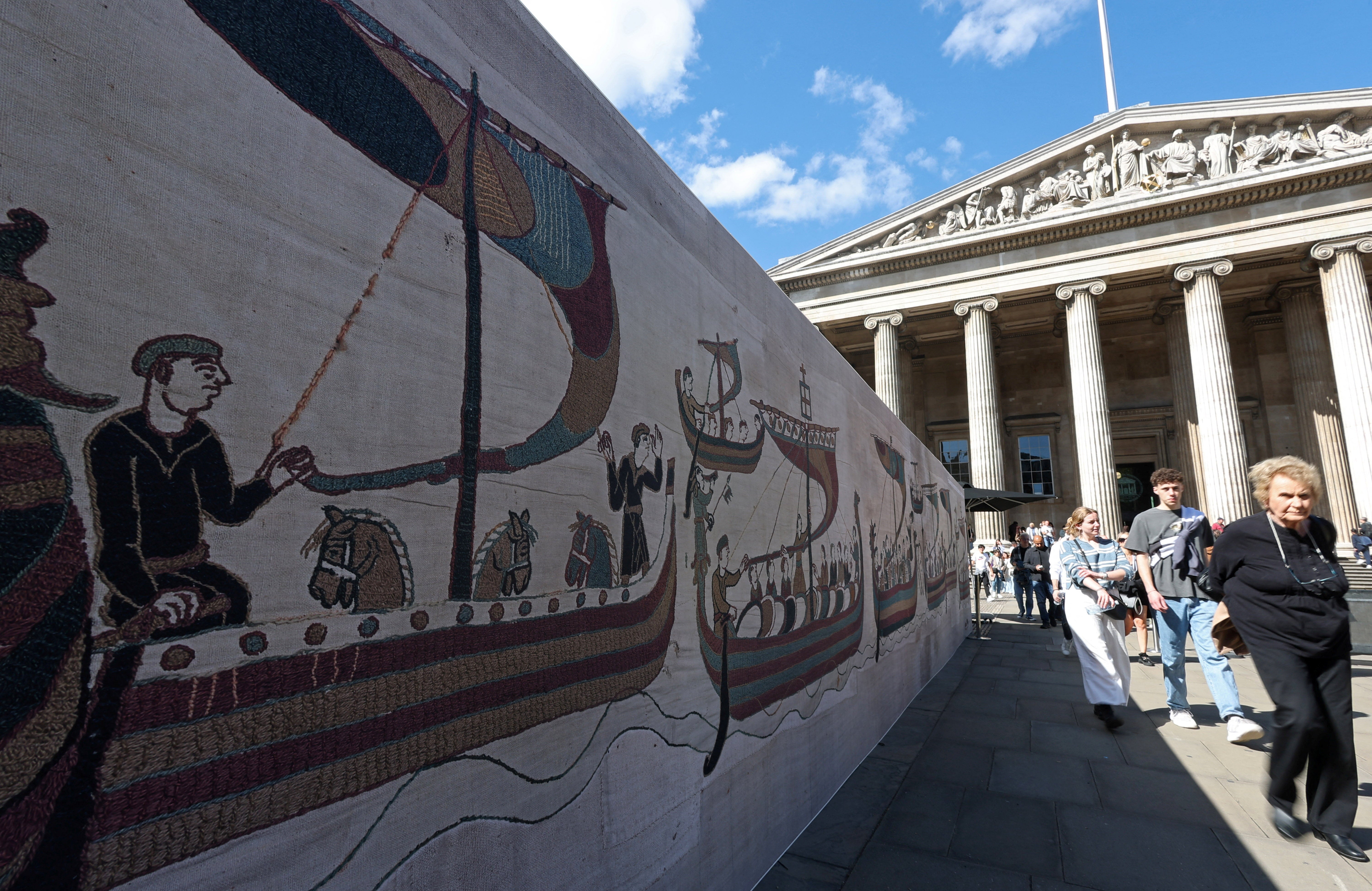 British Museum makes major changes to tackle Bayeux Tapestry queue chaos