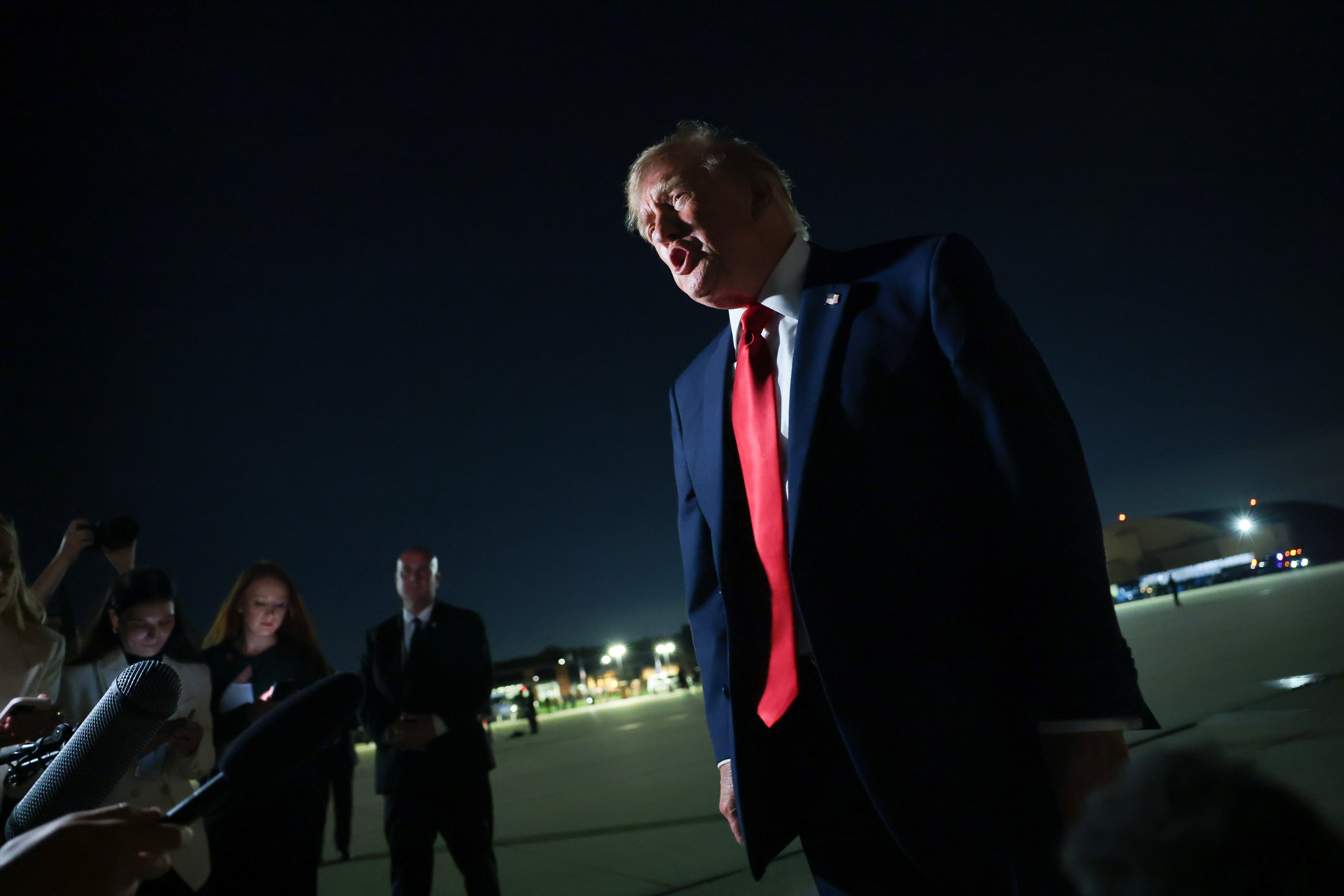 Donald Trump lands in Ireland ahead of political meetings and golf