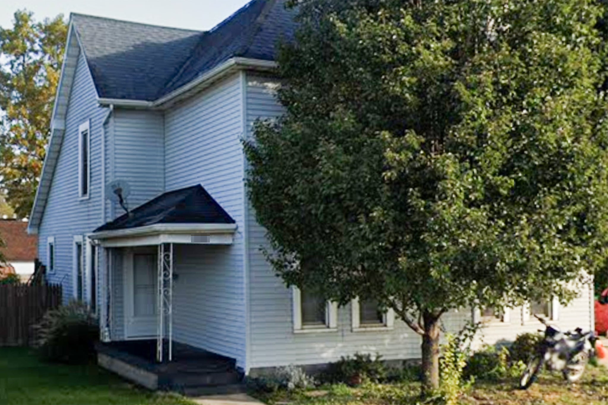 Binkley had allegedly told police that the teenager was not at his address (pictured) on two previous occasions