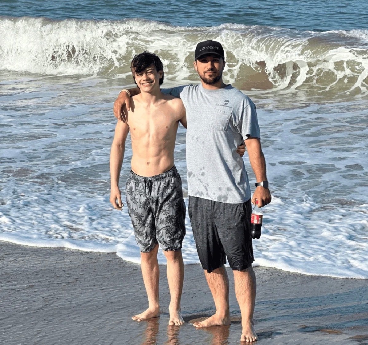 The boy’s father Jeff Cebula (right) said his son needed three surgeries