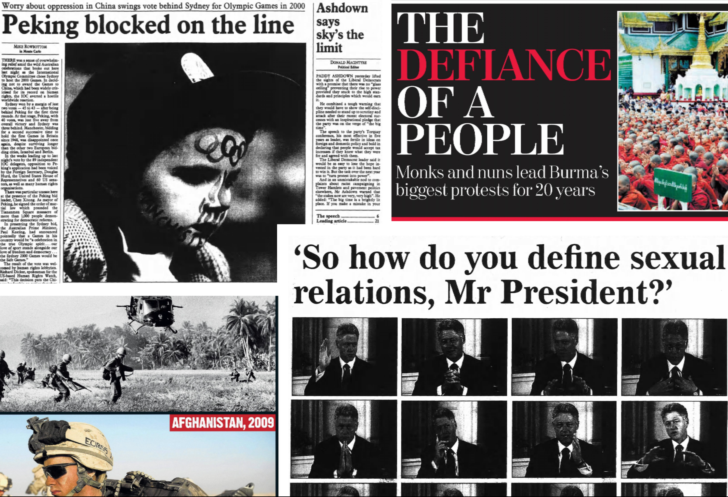 This Week in History: From Olympic scandals to the Saffron Revolution