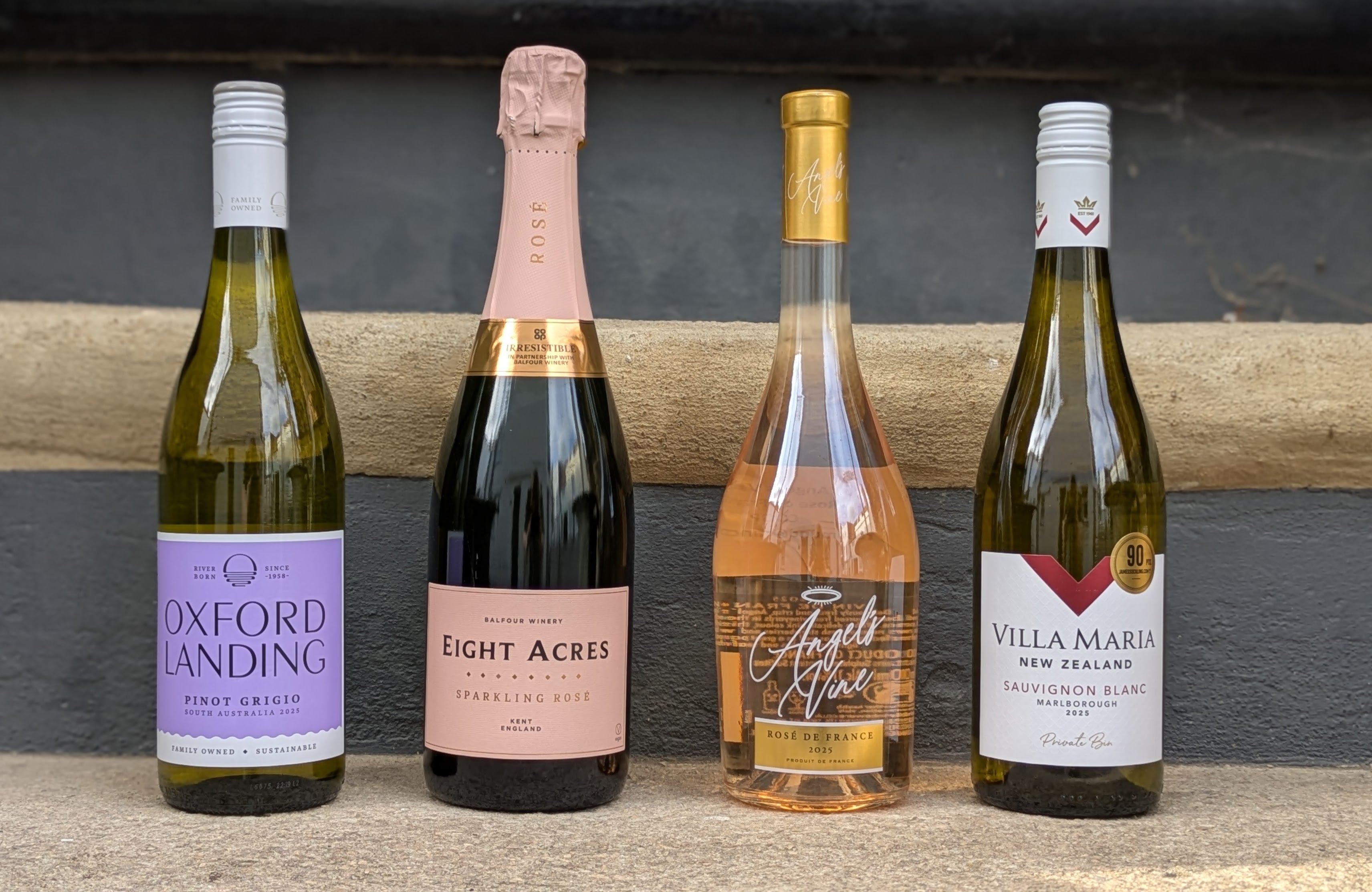 From easy-drinking Pinot Grigio to English sparkling rosé, the first four picks all punch above their price