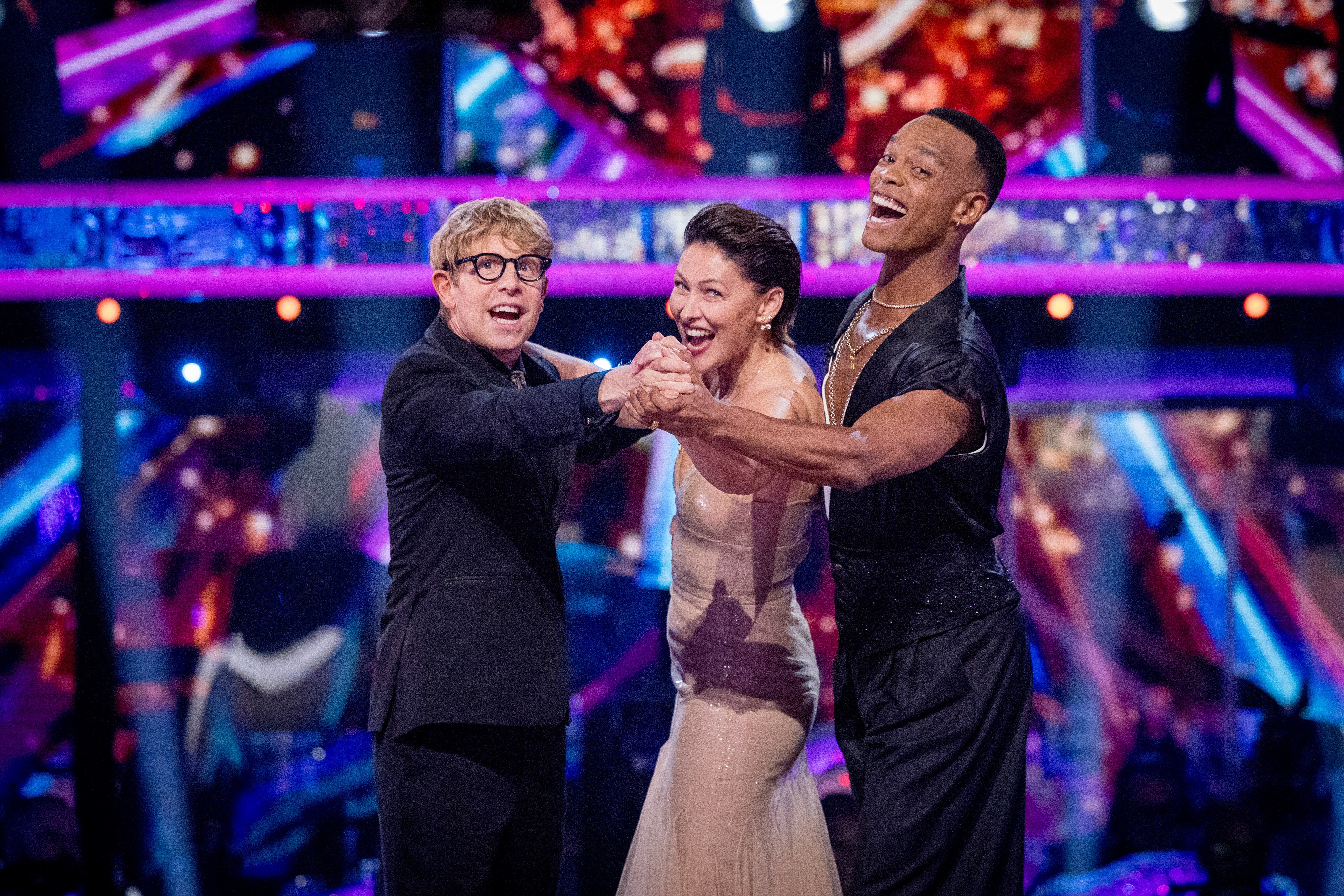 The 43-year-old is co-presenting the long-running BBC show alongside Emma Willis and Johannes Radebe.