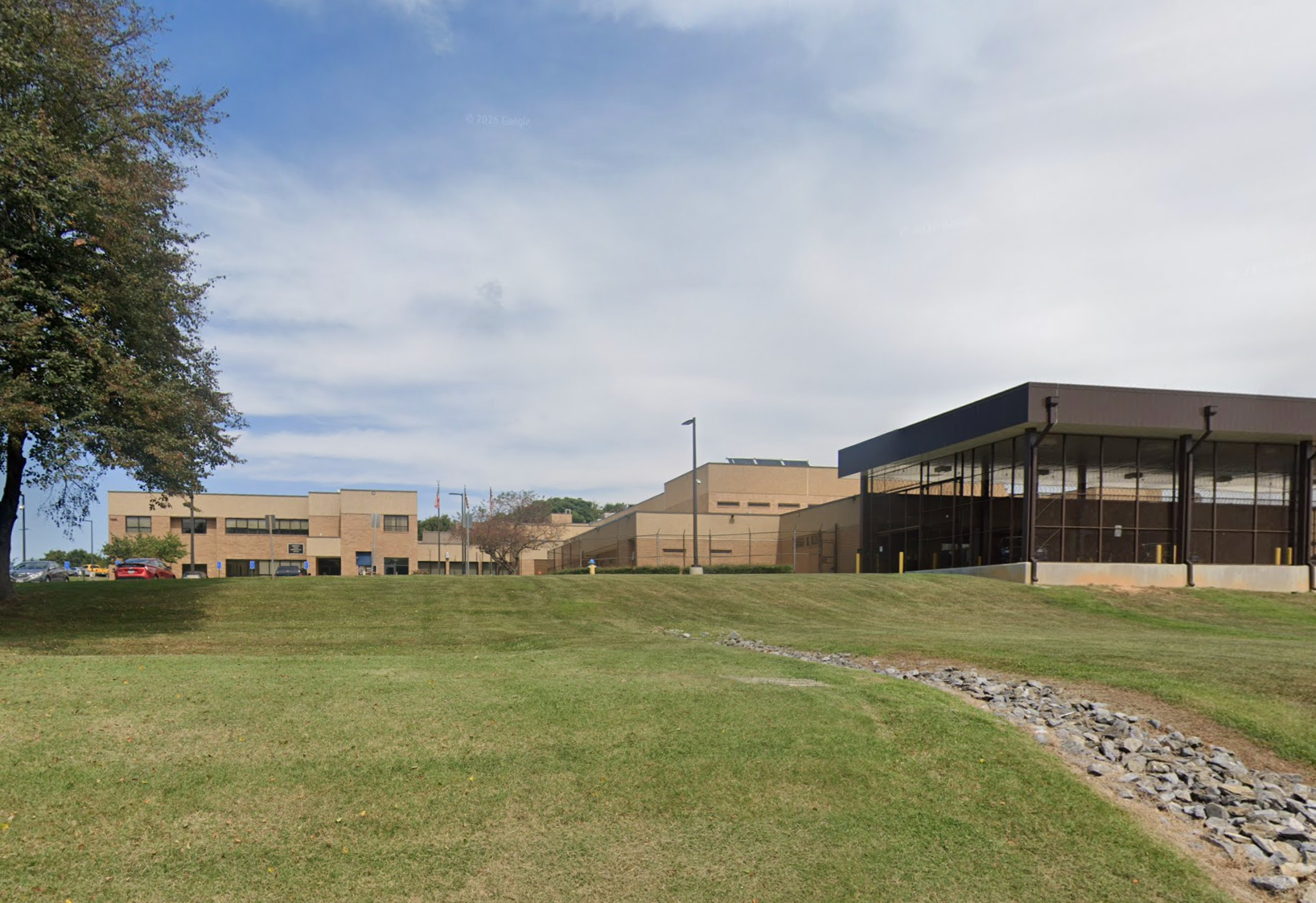 The 87-year-old has been taken to Frederick County Adult Detention Center (pictured)
