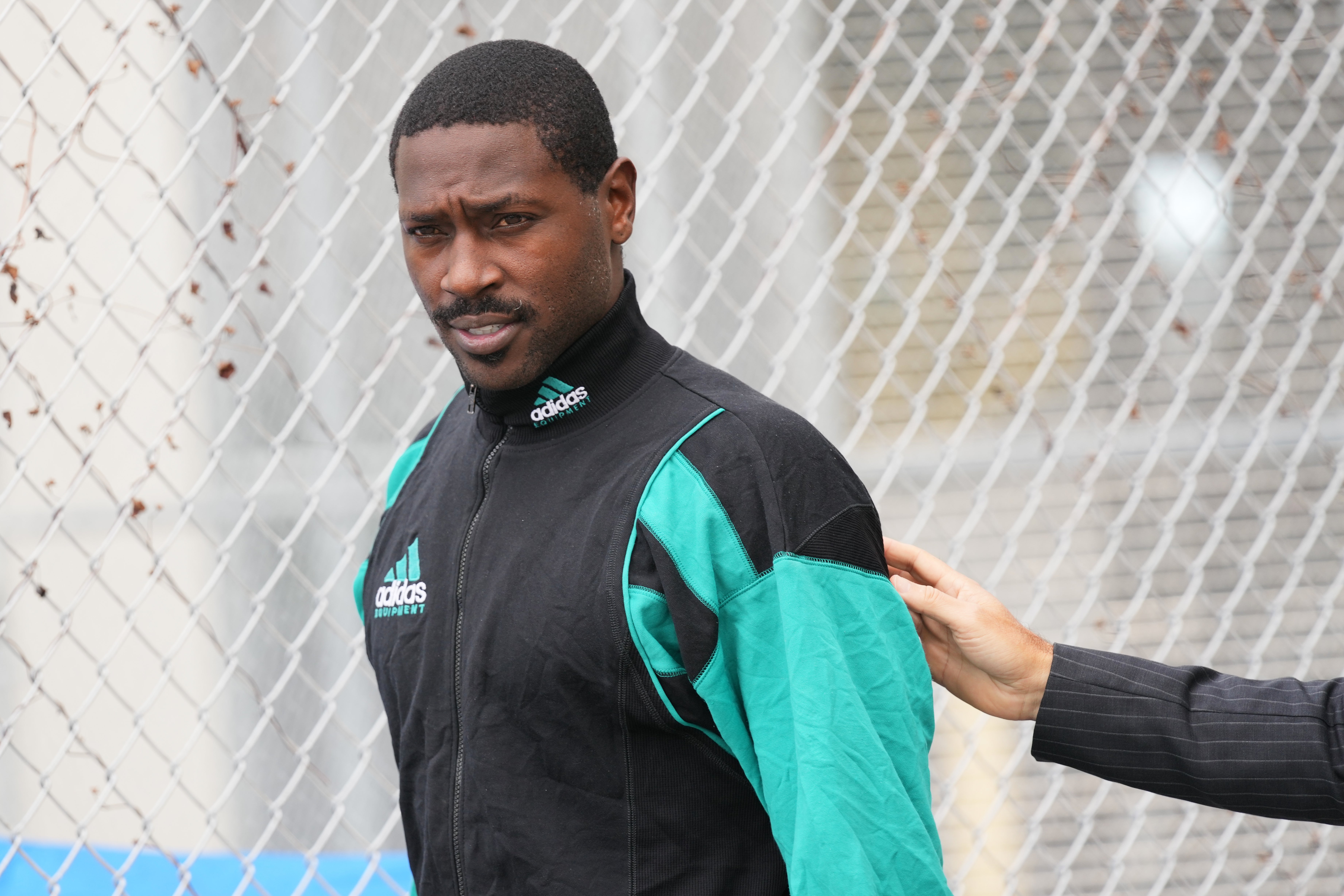 Antonio Brown after being released from the Turner Guilford Knight Correctional Center, Nov. 13, 2025, in Miami