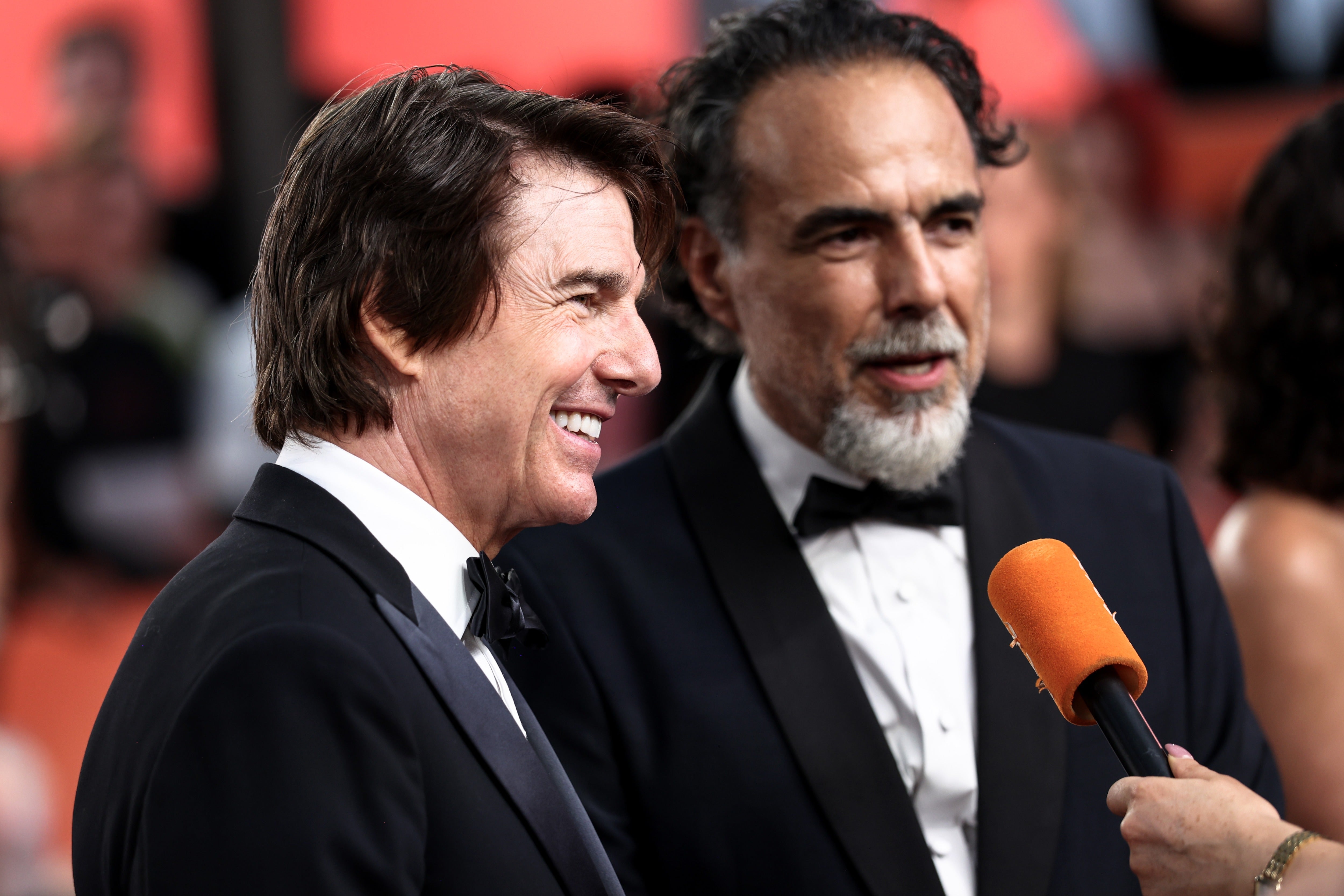 Tom Cruise and Alejandro González Iñárritu at the world premiere of ‘Digger’ in London