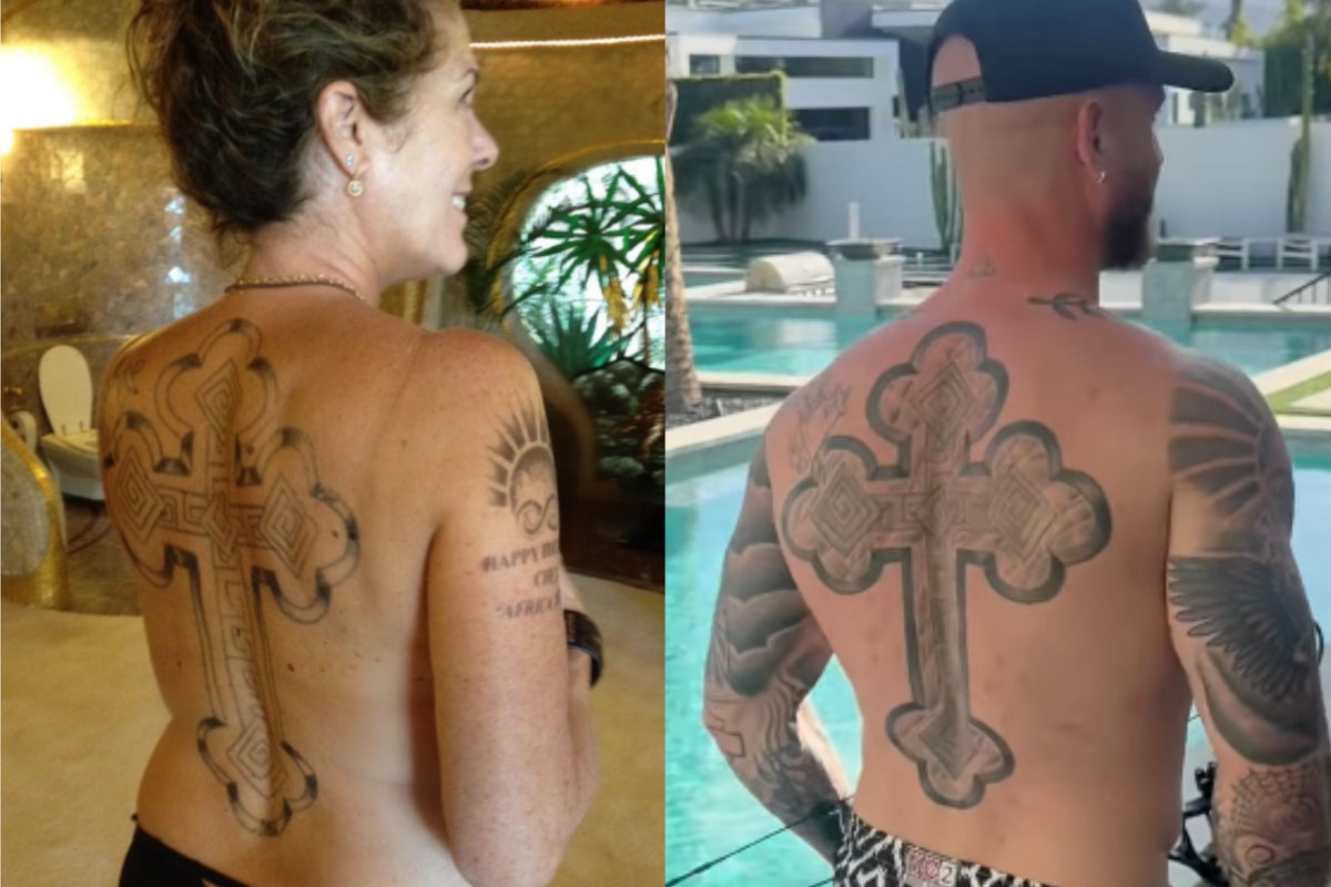 Rita Wilson, 69, reveals massive back tattoo matching son Chet Hanks Rita Wilson, 69, reveals massive back tattoo matching son Chet Hanks