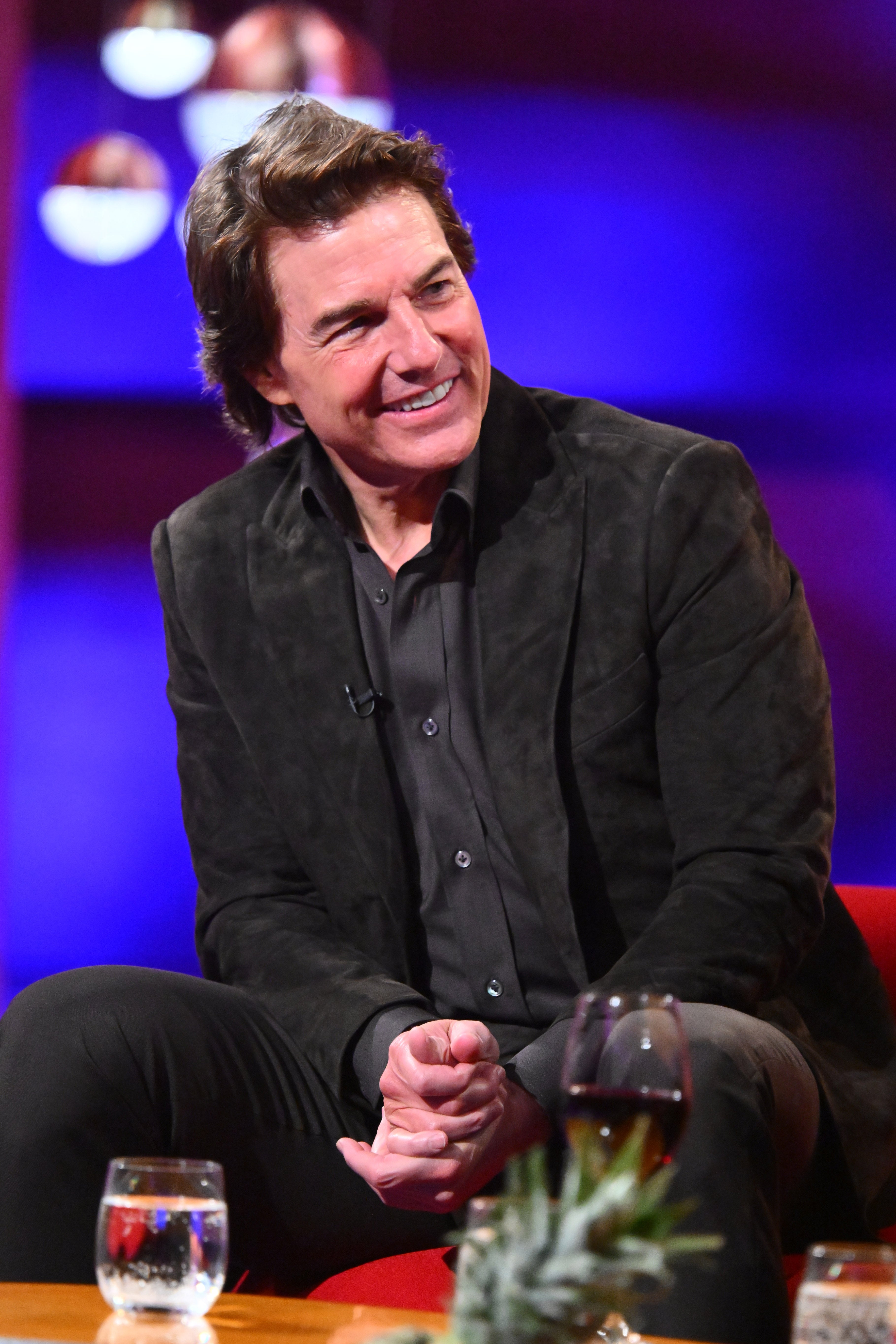 Tom Cruise during filming for the Graham Norton Show