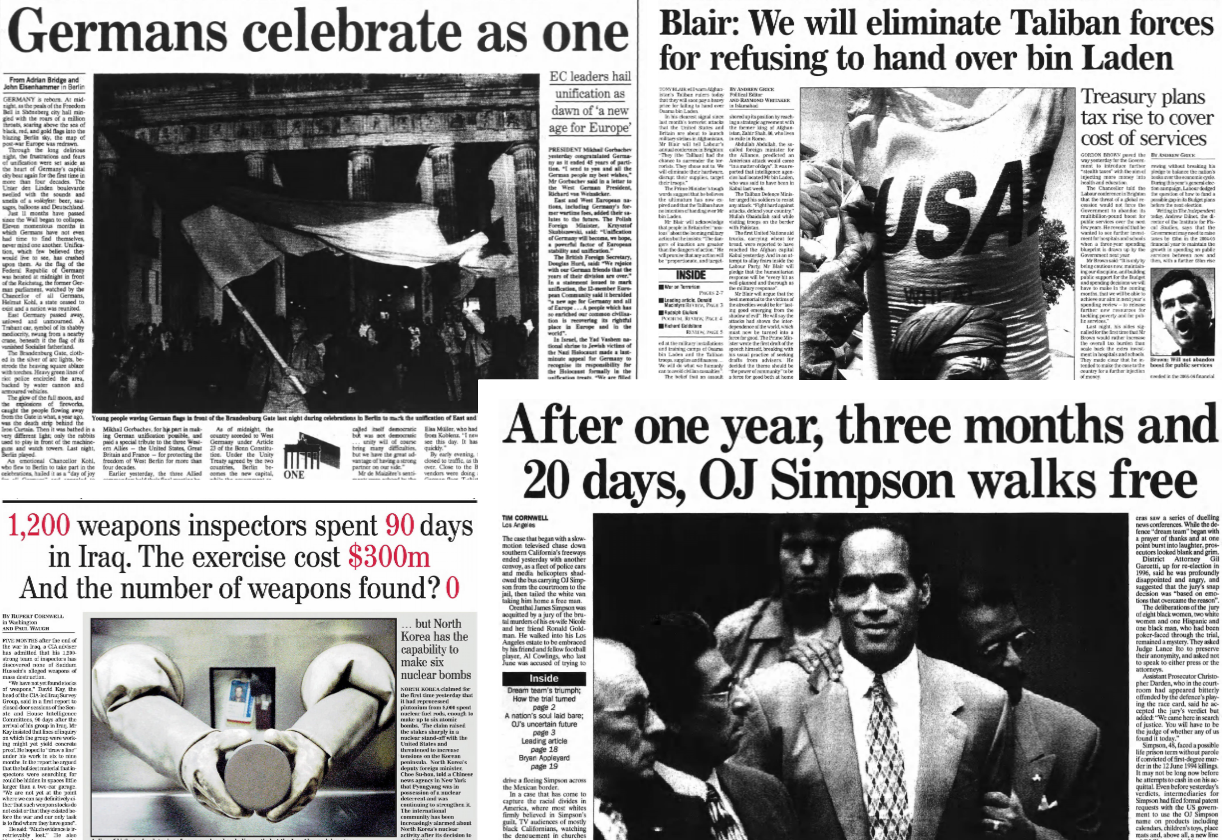 This Week in History: Germany is reunified and OJ walks free