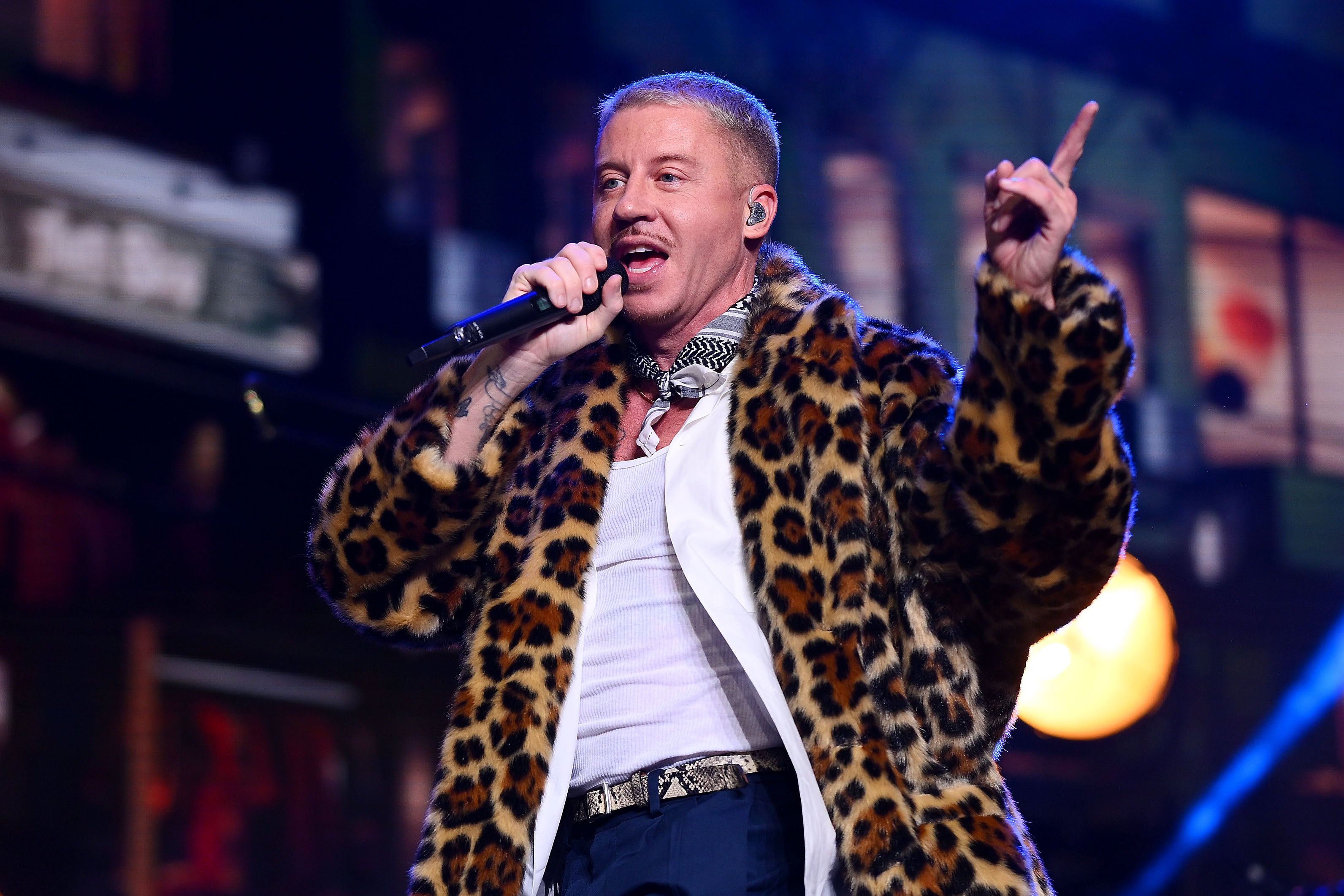 More than a decade on from ‘Thrift Shop,’ the guy who was singing about rocking your granddad’s clothes in 2012 has become an unlikely face of the music industry’s Palestine movement